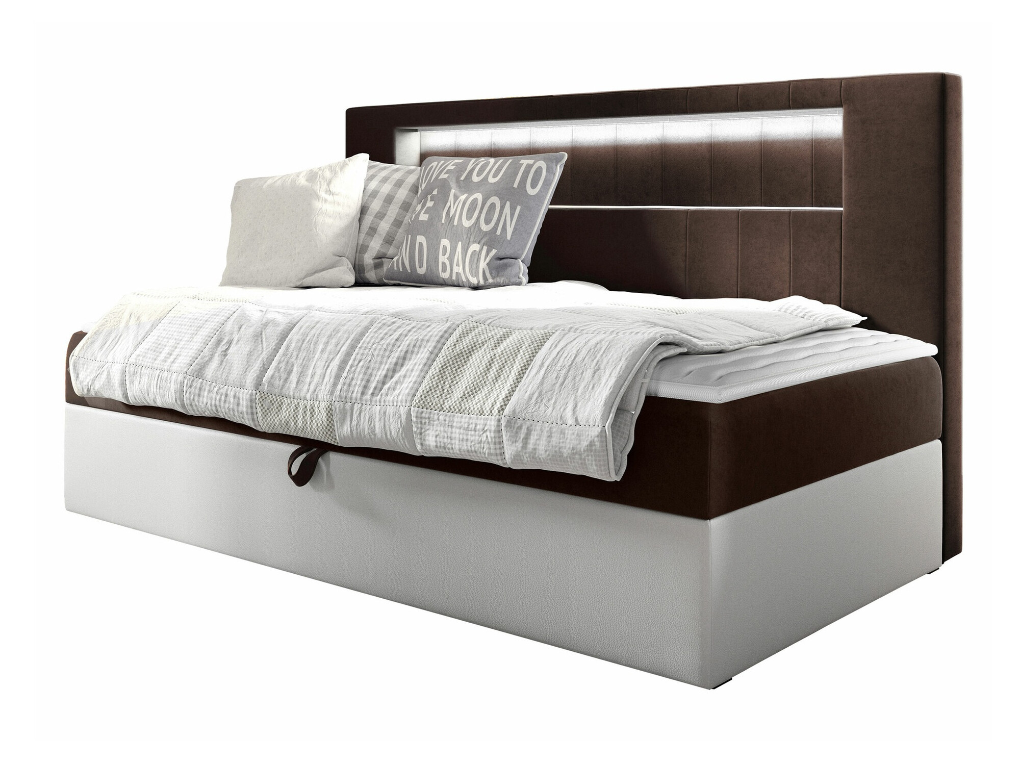 Boxspring postelja Baltimore 168 (Soft 017 + Fresh 4)