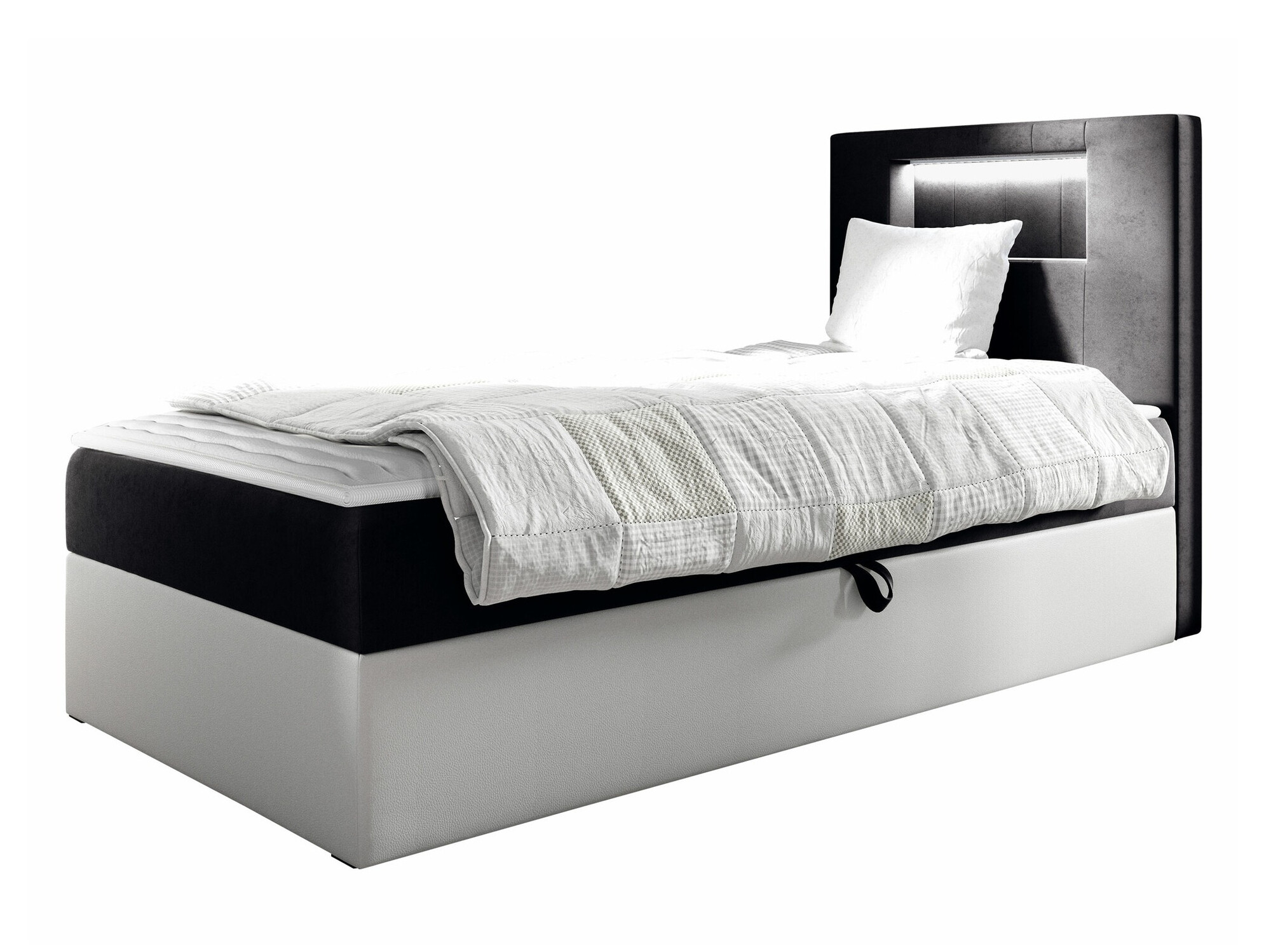 Boxspring postelja Baltimore 169 (Soft 017 + Fresh 17)