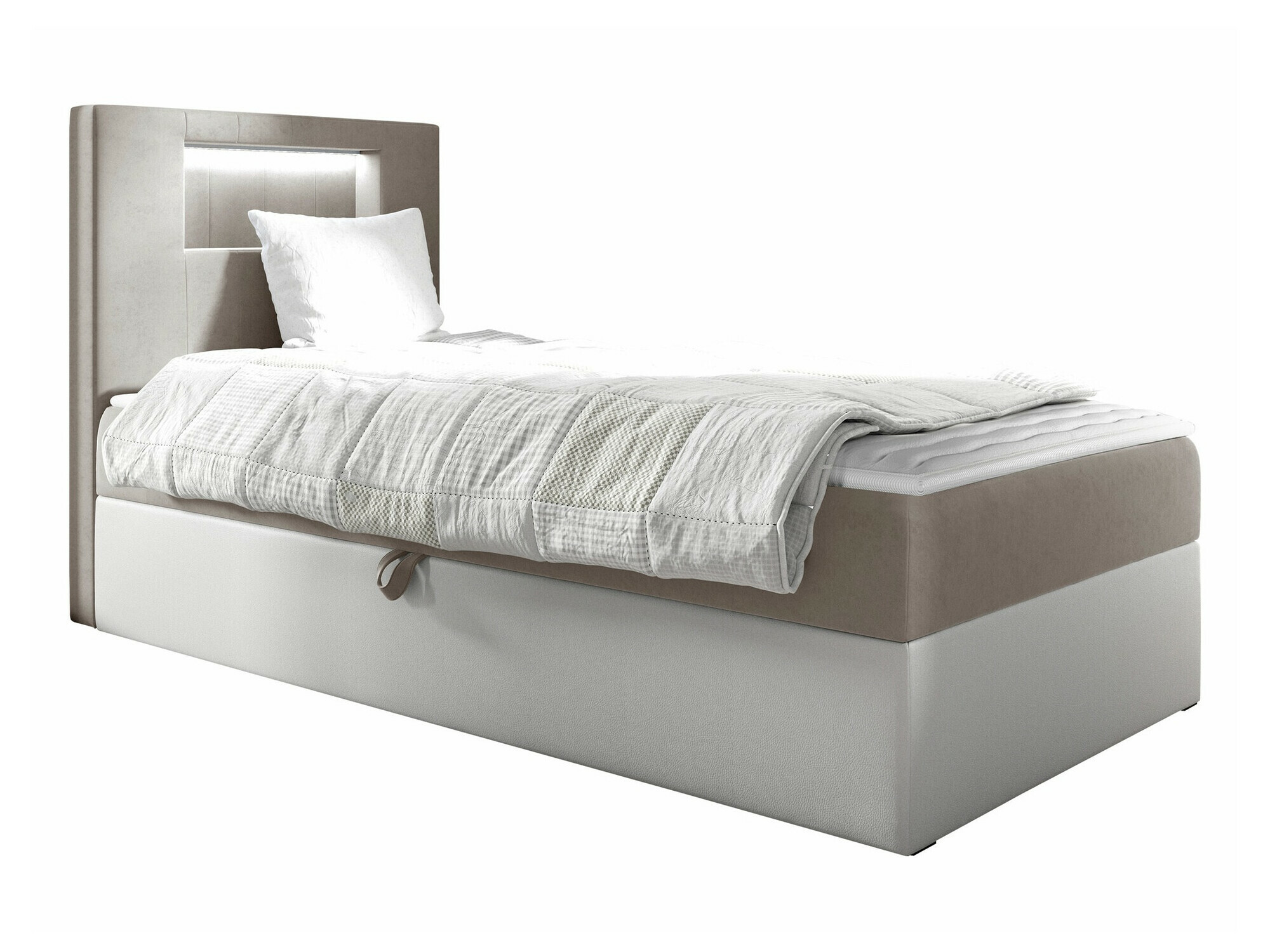 Boxspring postelja Baltimore 169 (Soft 017 + Fresh 1)