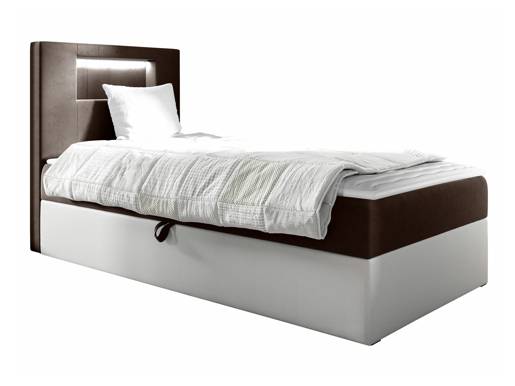 Boxspring postelja Baltimore 169 (Soft 017 + Fresh 4)