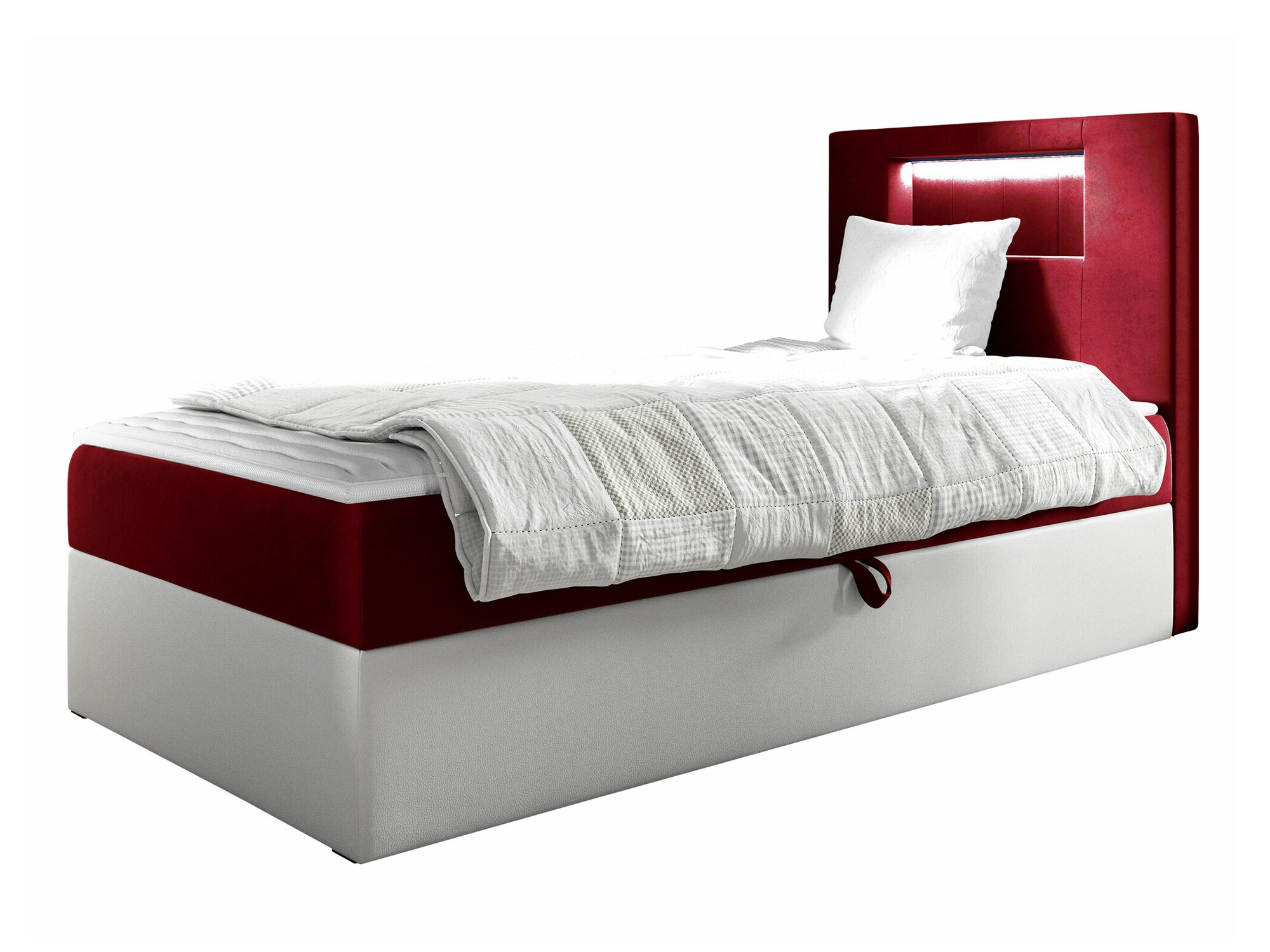 Boxspring postelja Baltimore 169 (Soft 017 + Fresh 8)