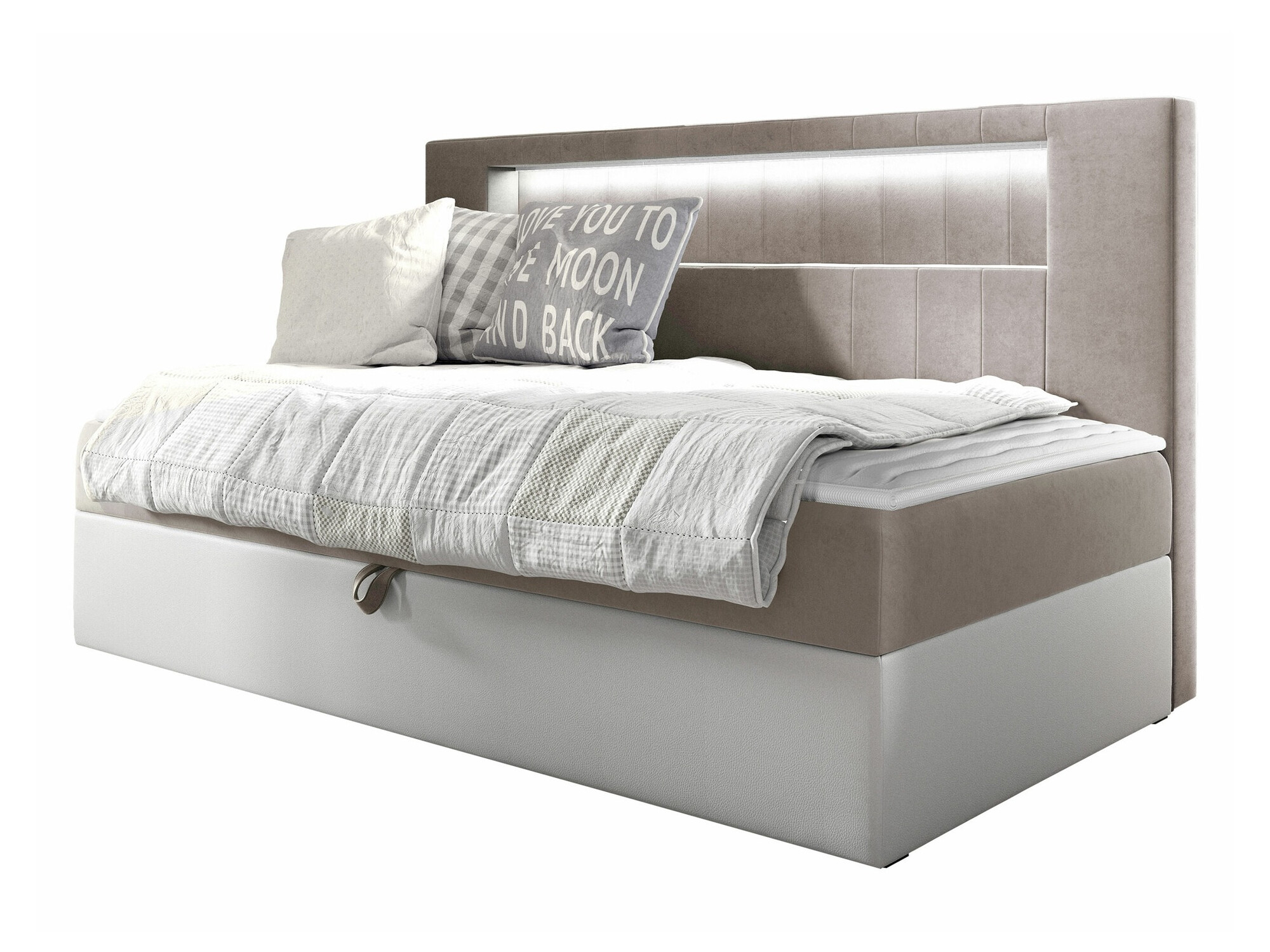 Boxspring postelja Lucus IV (Soft 017 + Fresh 1)