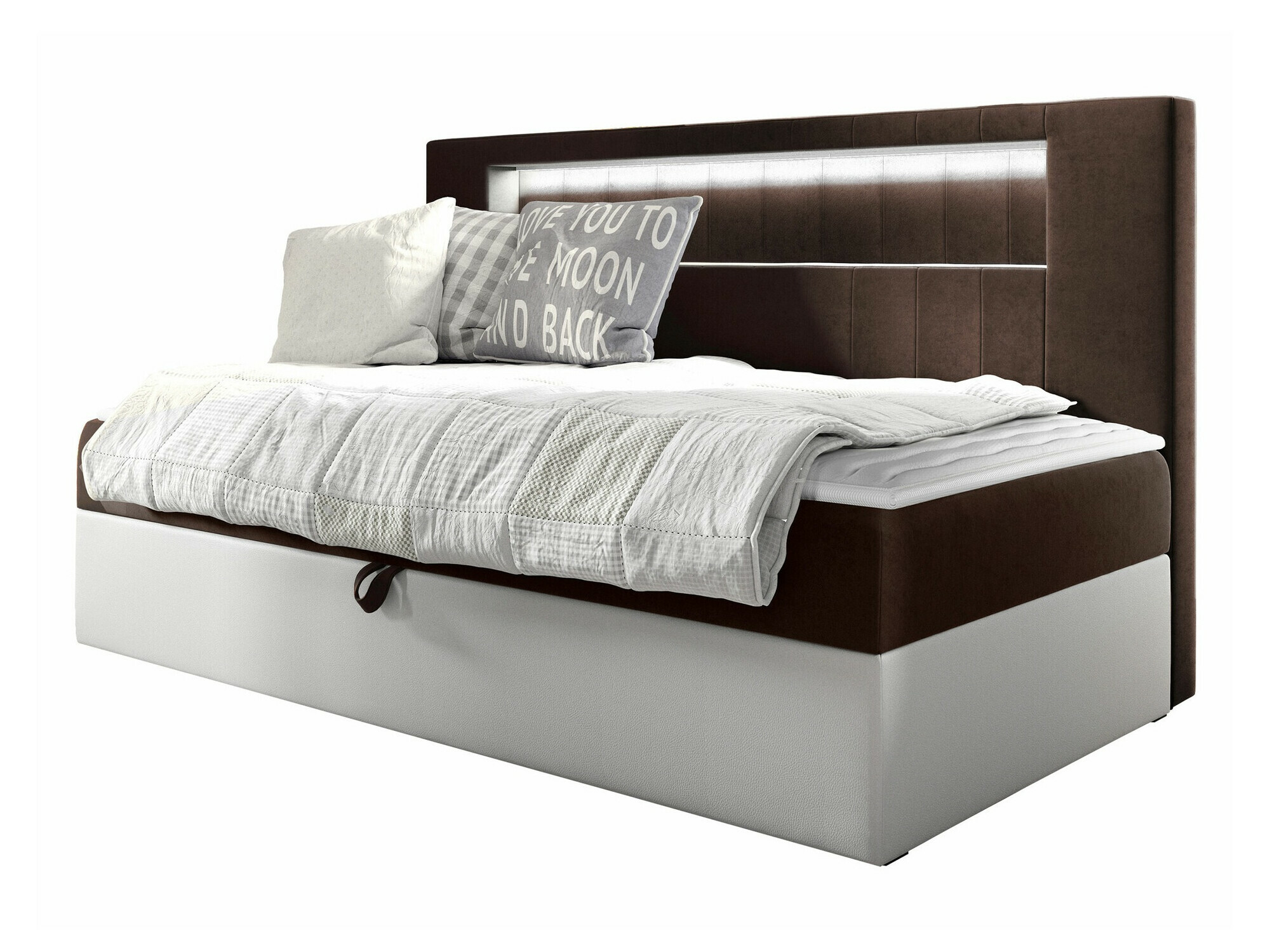 Boxspring postelja Lucus IV (Soft 017 + Fresh 4)