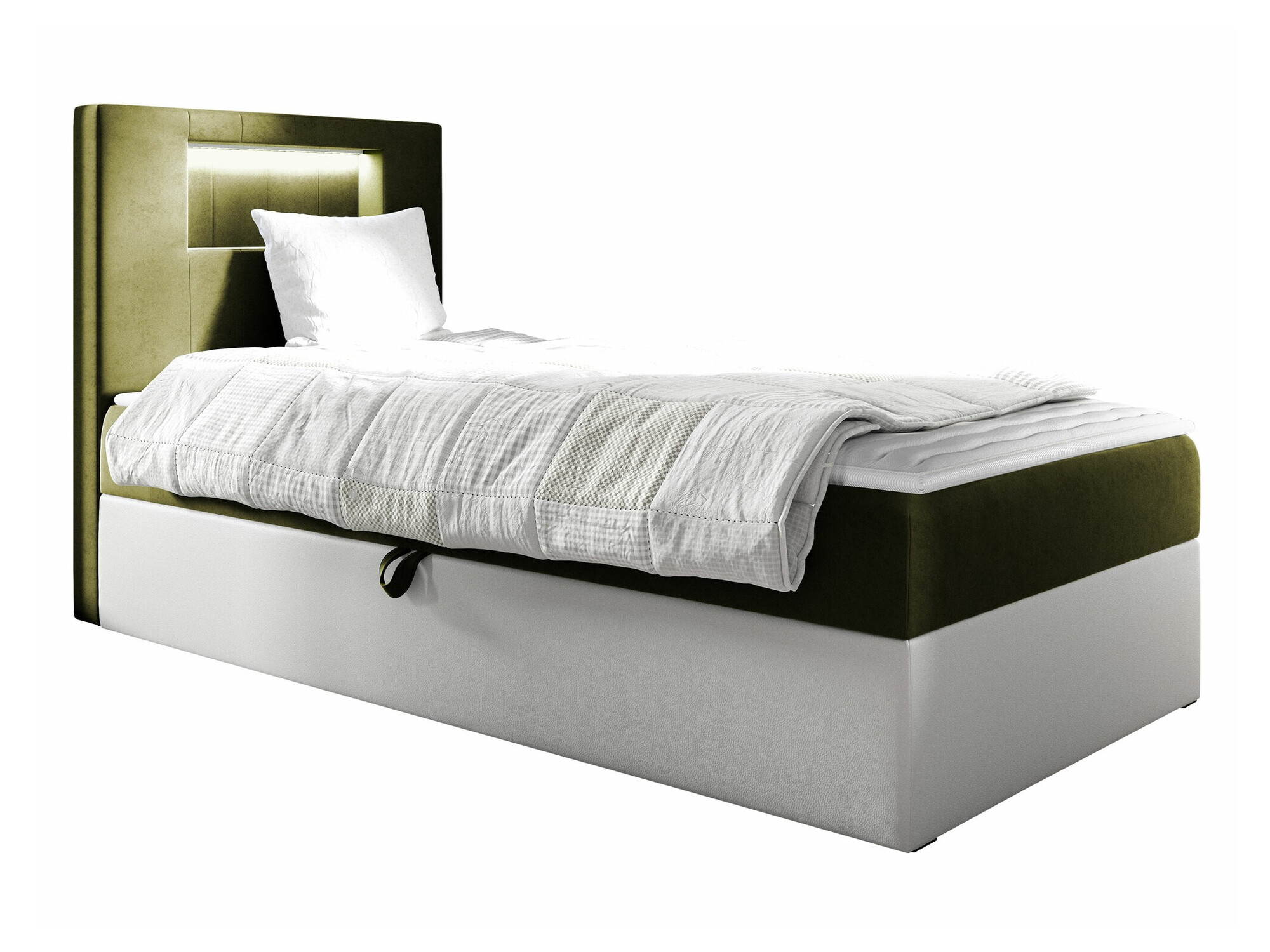Boxspring postelja Lucus V (Soft 017 + Fresh 12)