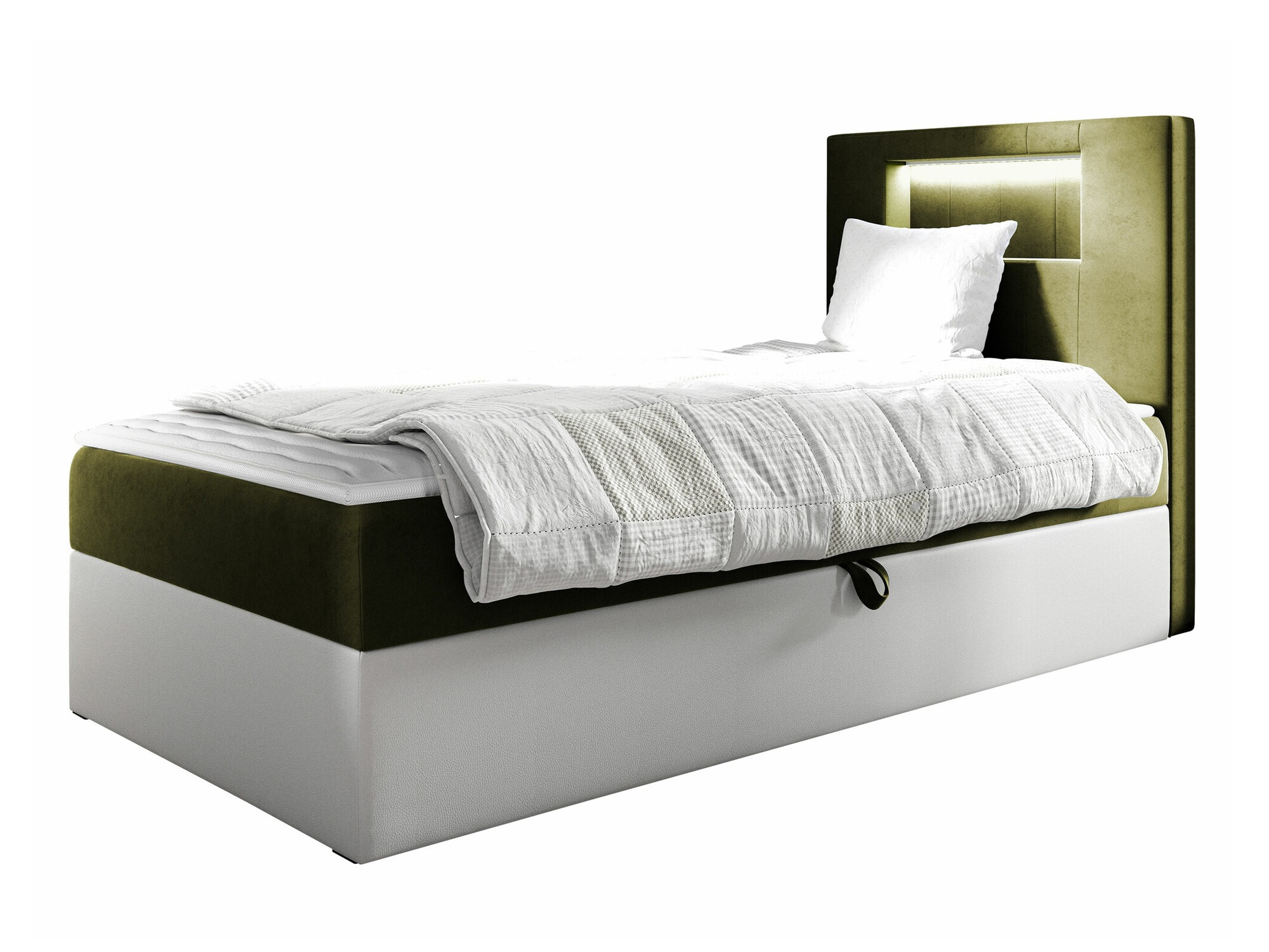 Boxspring postelja Lucus V (Soft 017 + Fresh 12)
