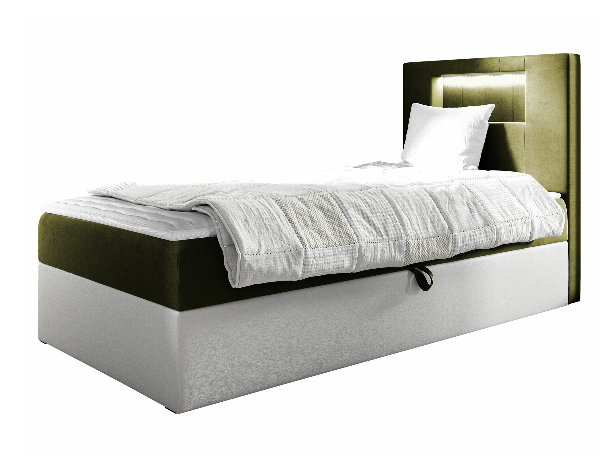Boxspring postelja Lucus V (Soft 017 + Fresh 12)