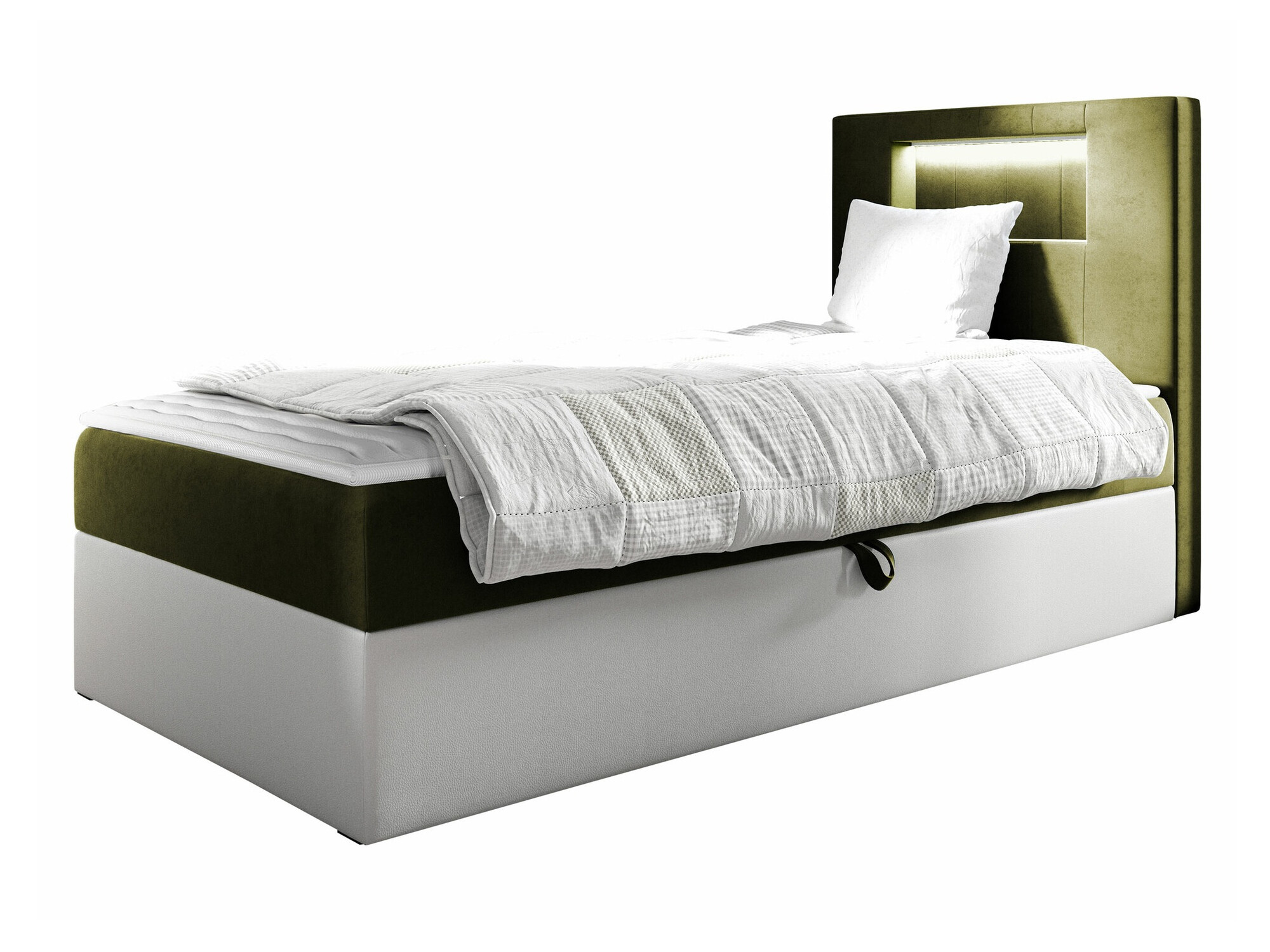 Boxspring postelja Lucus V (Soft 017 + Fresh 12)