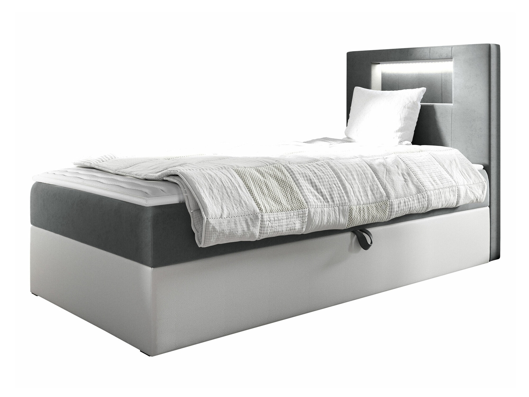 Boxspring postelja Lucus V (Soft 017 + Fresh 14)