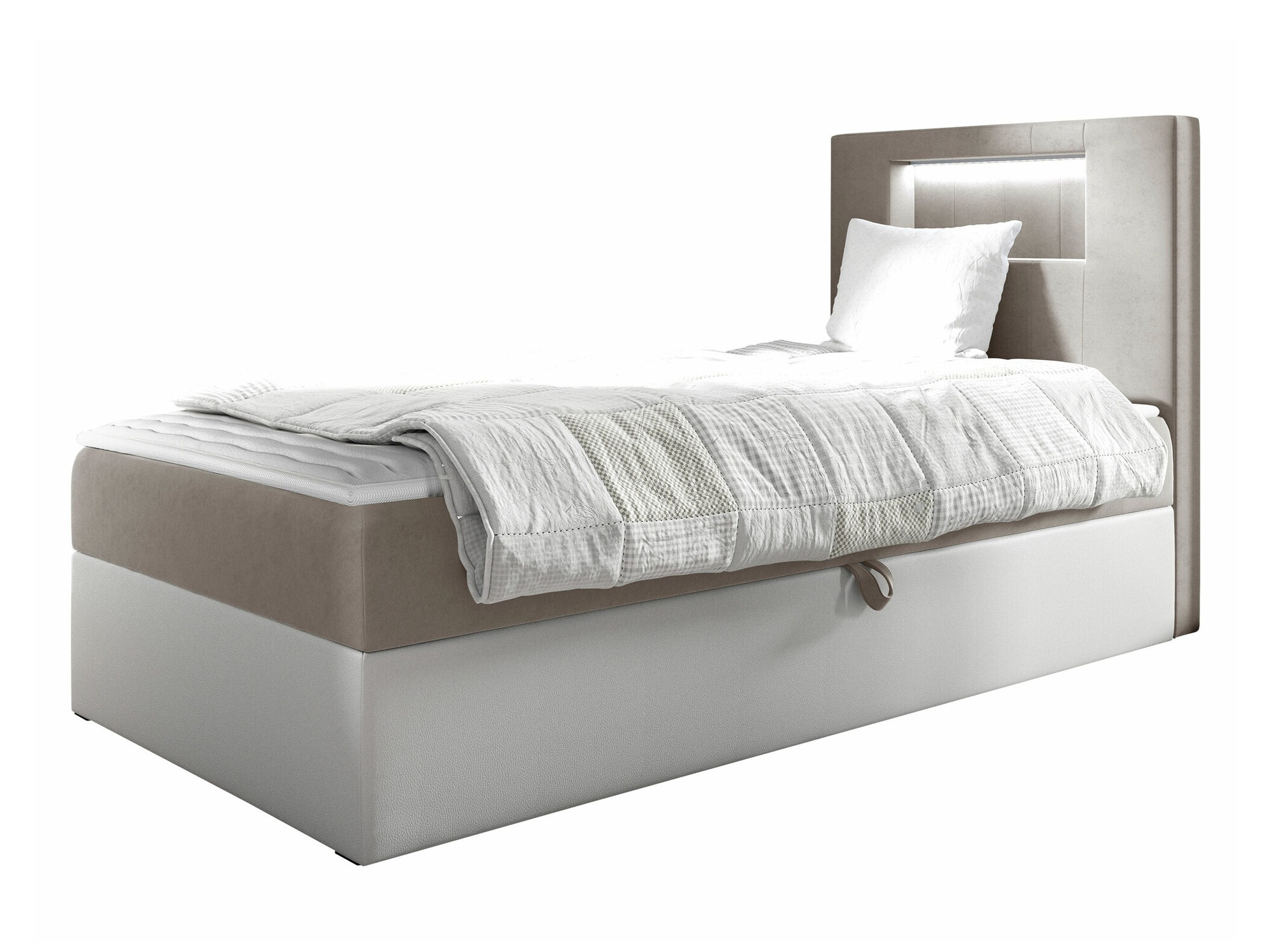 Boxspring postelja Lucus V (Soft 017 + Fresh 1)