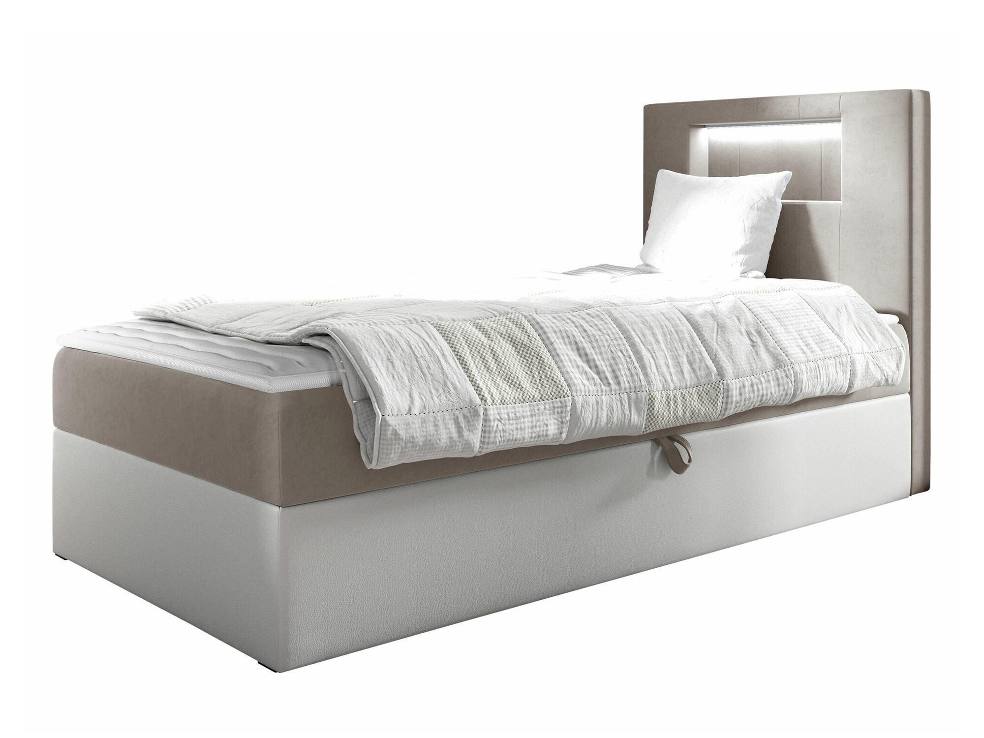 Boxspring postelja Lucus V (Soft 017 + Fresh 1)