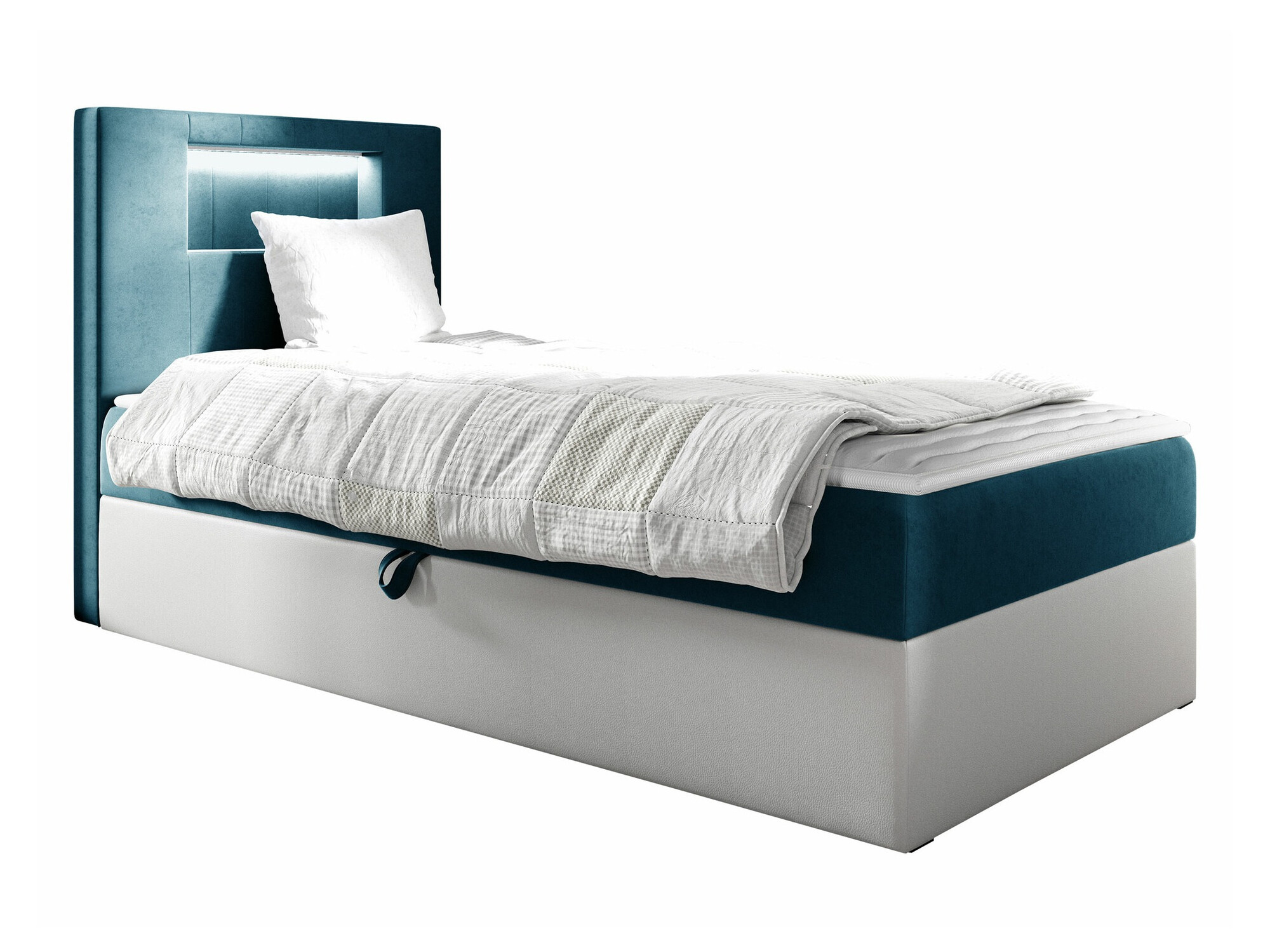 Boxspring postelja Lucus V (Soft 017 + Fresh 34)