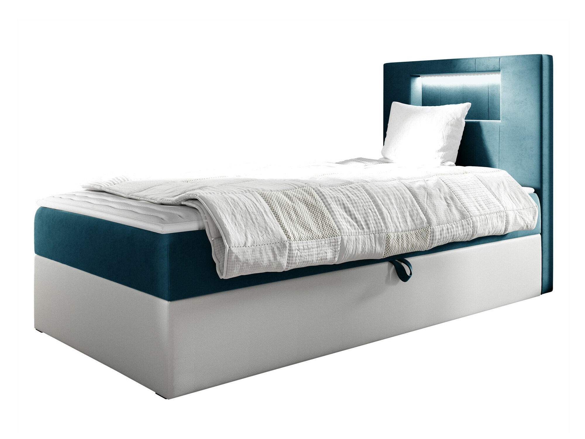 Boxspring postelja Lucus V (Soft 017 + Fresh 34)