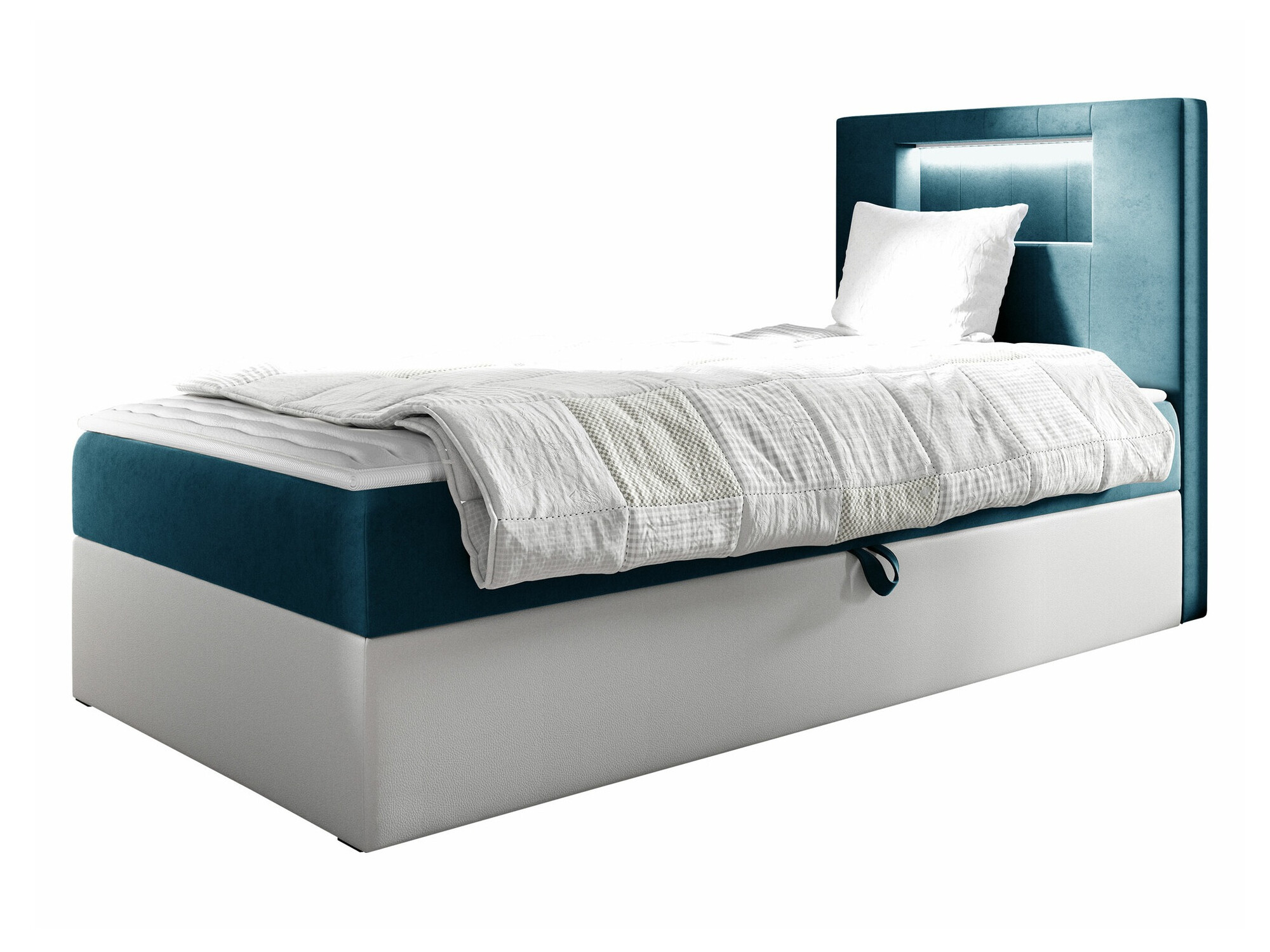 Boxspring postelja Lucus V (Soft 017 + Fresh 34)