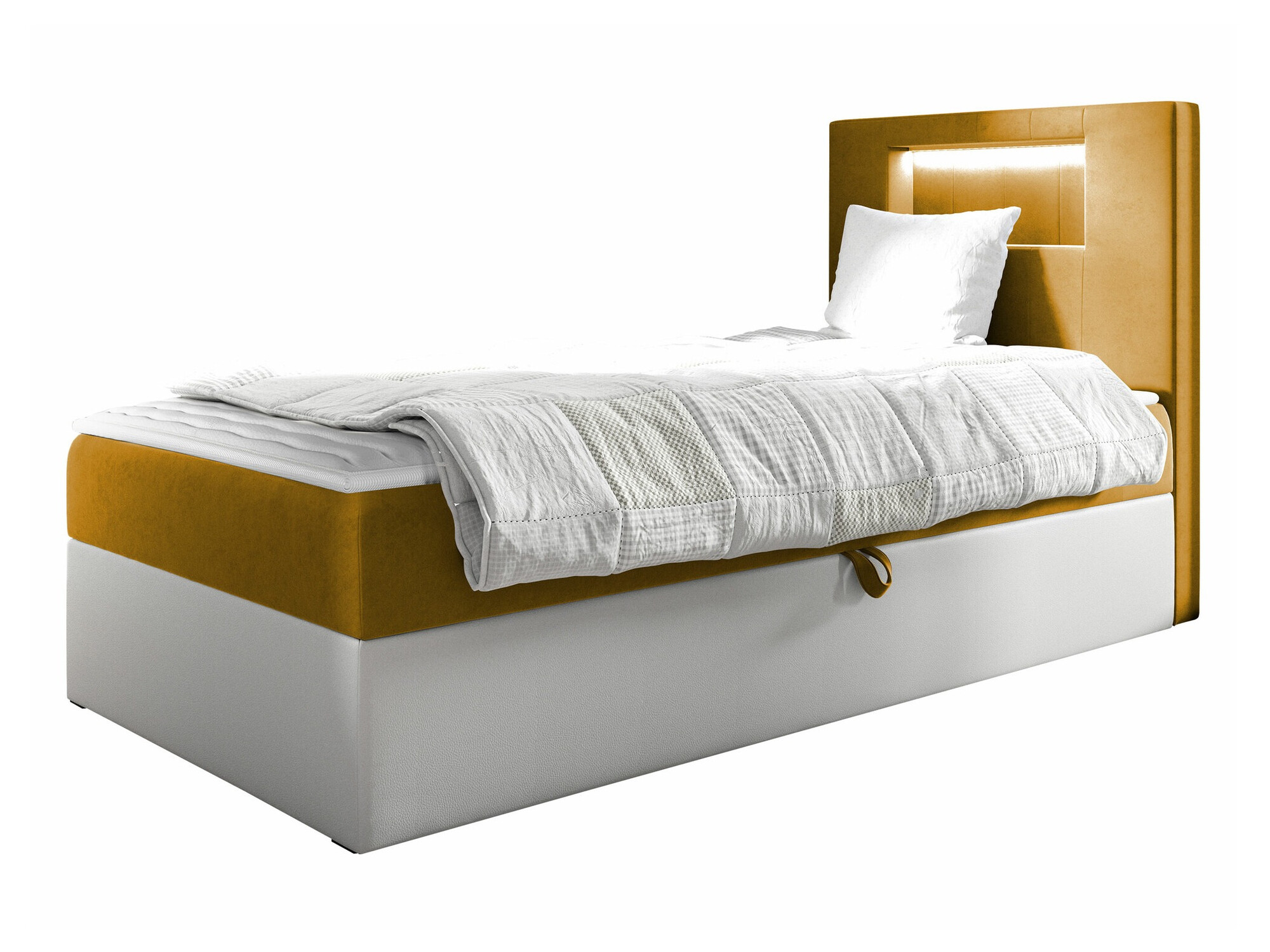 Boxspring postelja Lucus V (Soft 017 + Fresh 37)