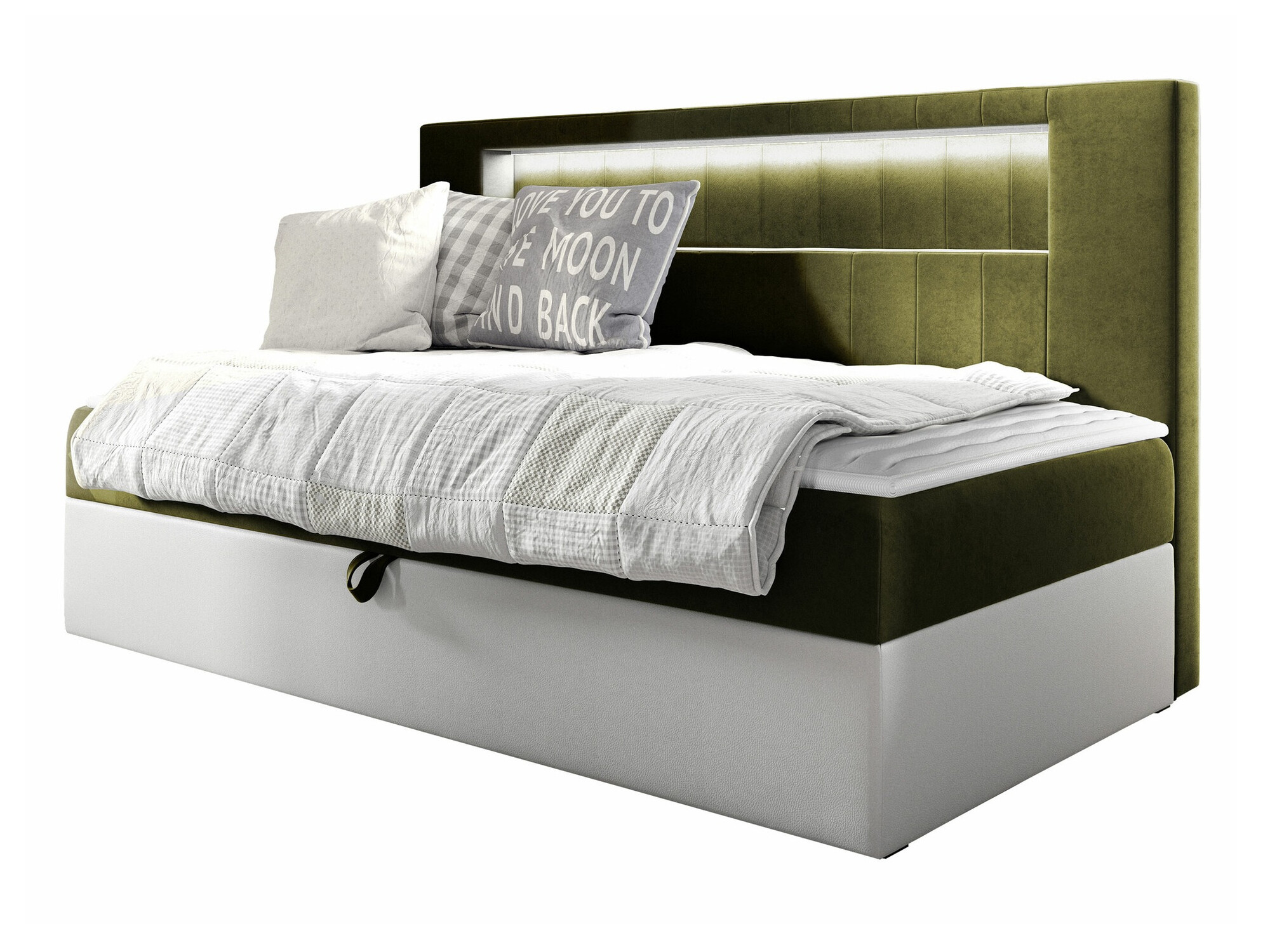 Boxspring postelja Lucus IV (Soft 017 + Fresh 12)