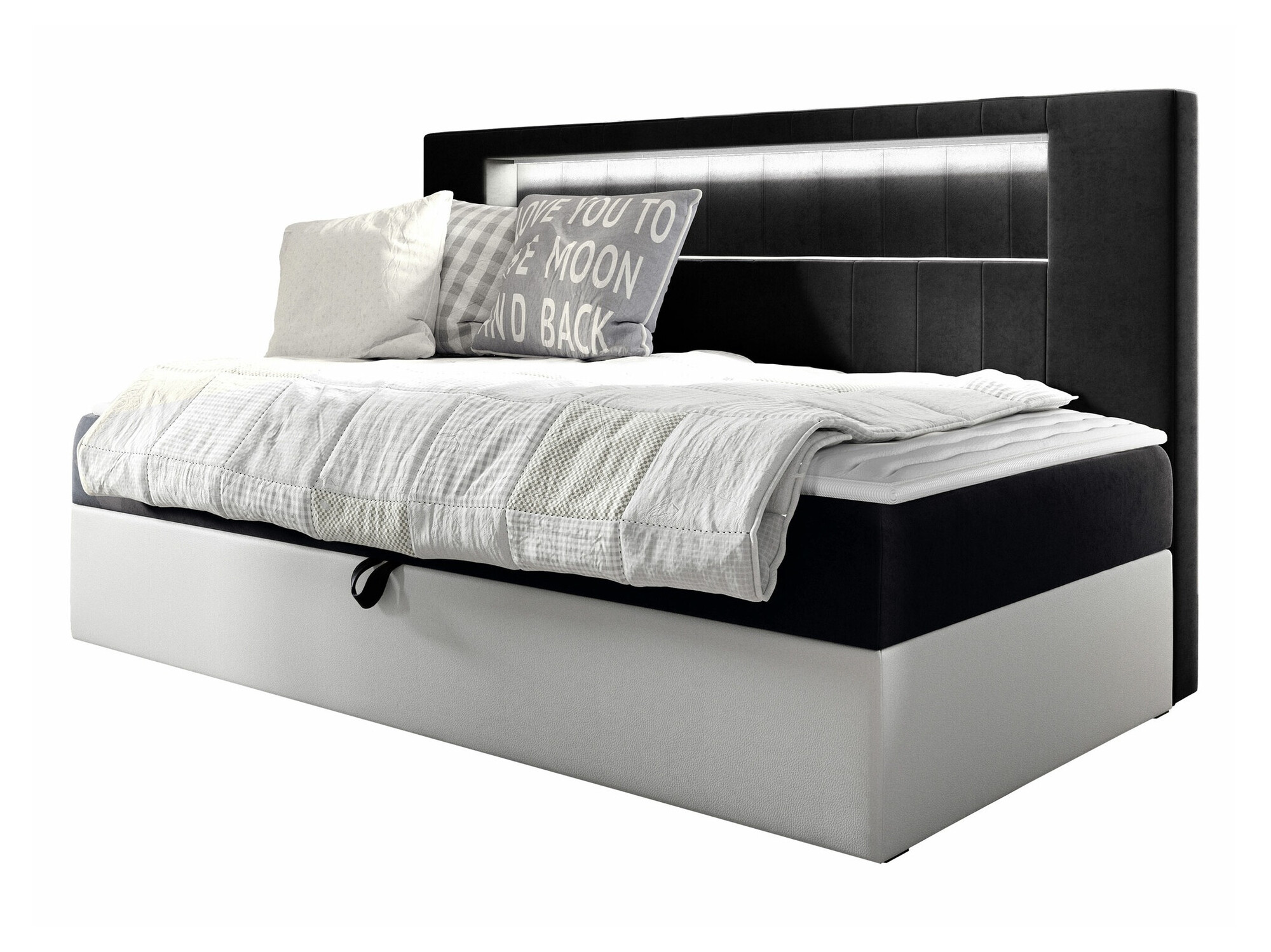 Boxspring postelja Lucus IV (Soft 017 + Fresh 17)
