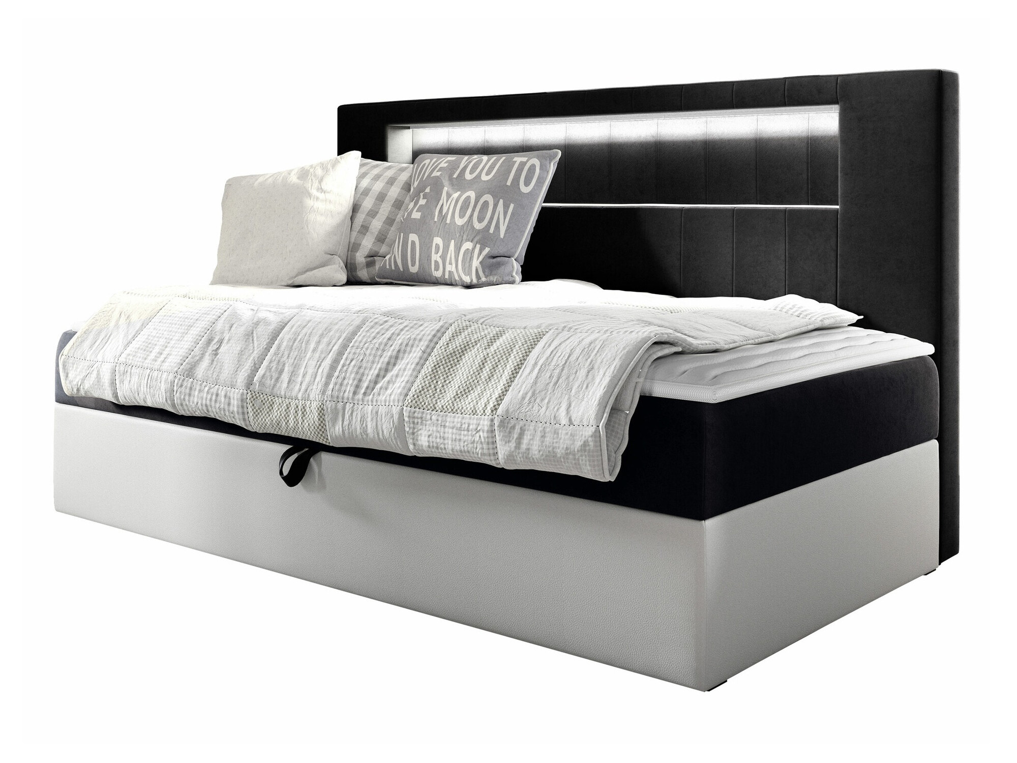 Boxspring postelja Lucus IV (Soft 017 + Fresh 17)