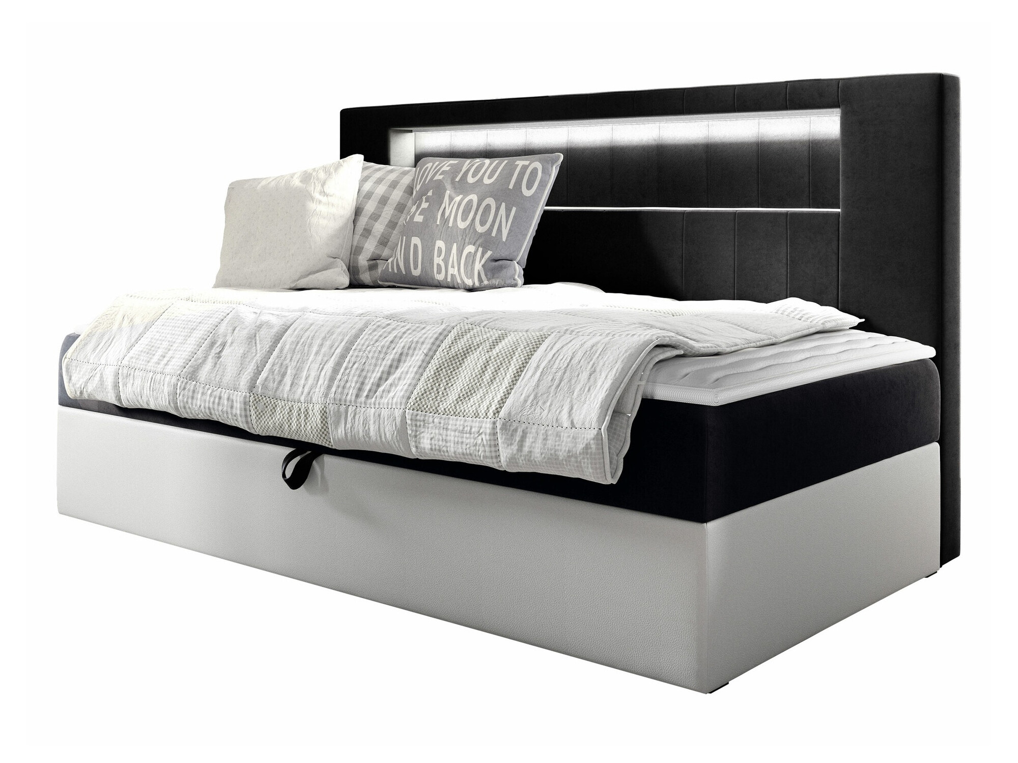 Boxspring postelja Lucus IV (Soft 017 + Fresh 17)