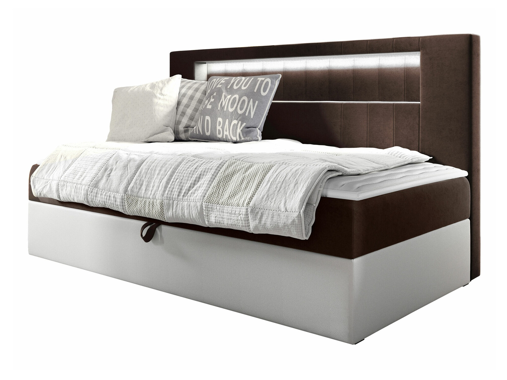 Boxspring postelja Lucus IV (Soft 017 + Fresh 4)