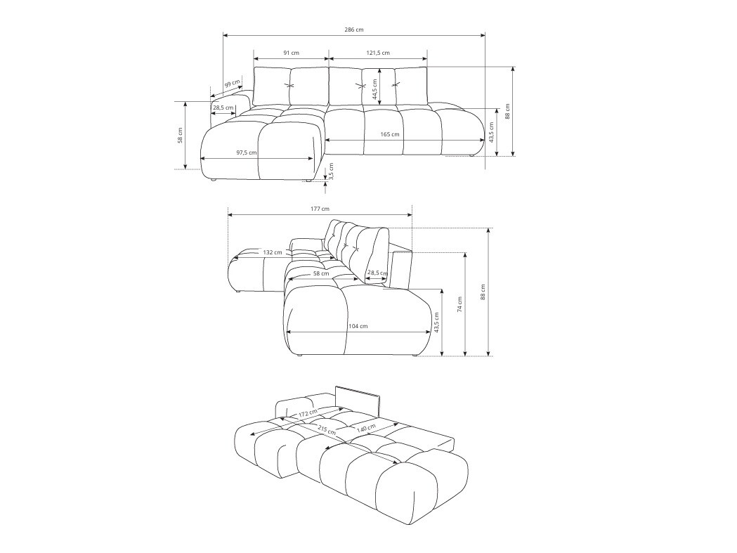 Kotna garnitura Kingston 156 (Curio 09)