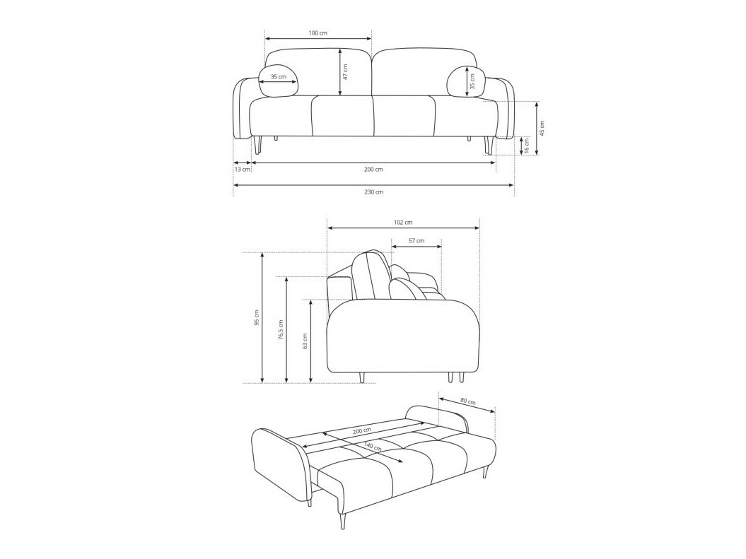Raztegljiv kavč Kingston 151 (Elma 4)
