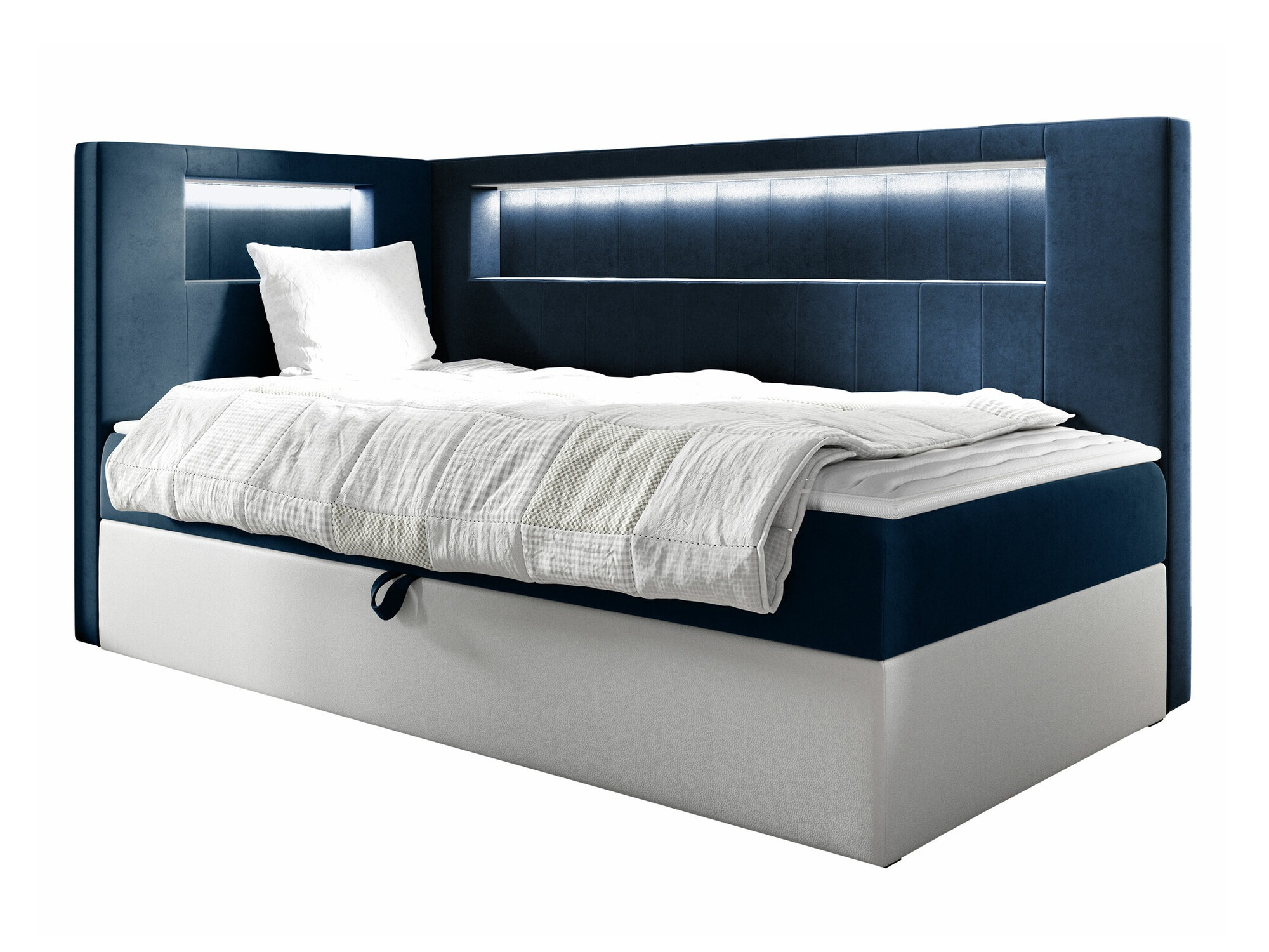 Boxspring postelja Lucus VIII (Soft 017 + Fresh 11)