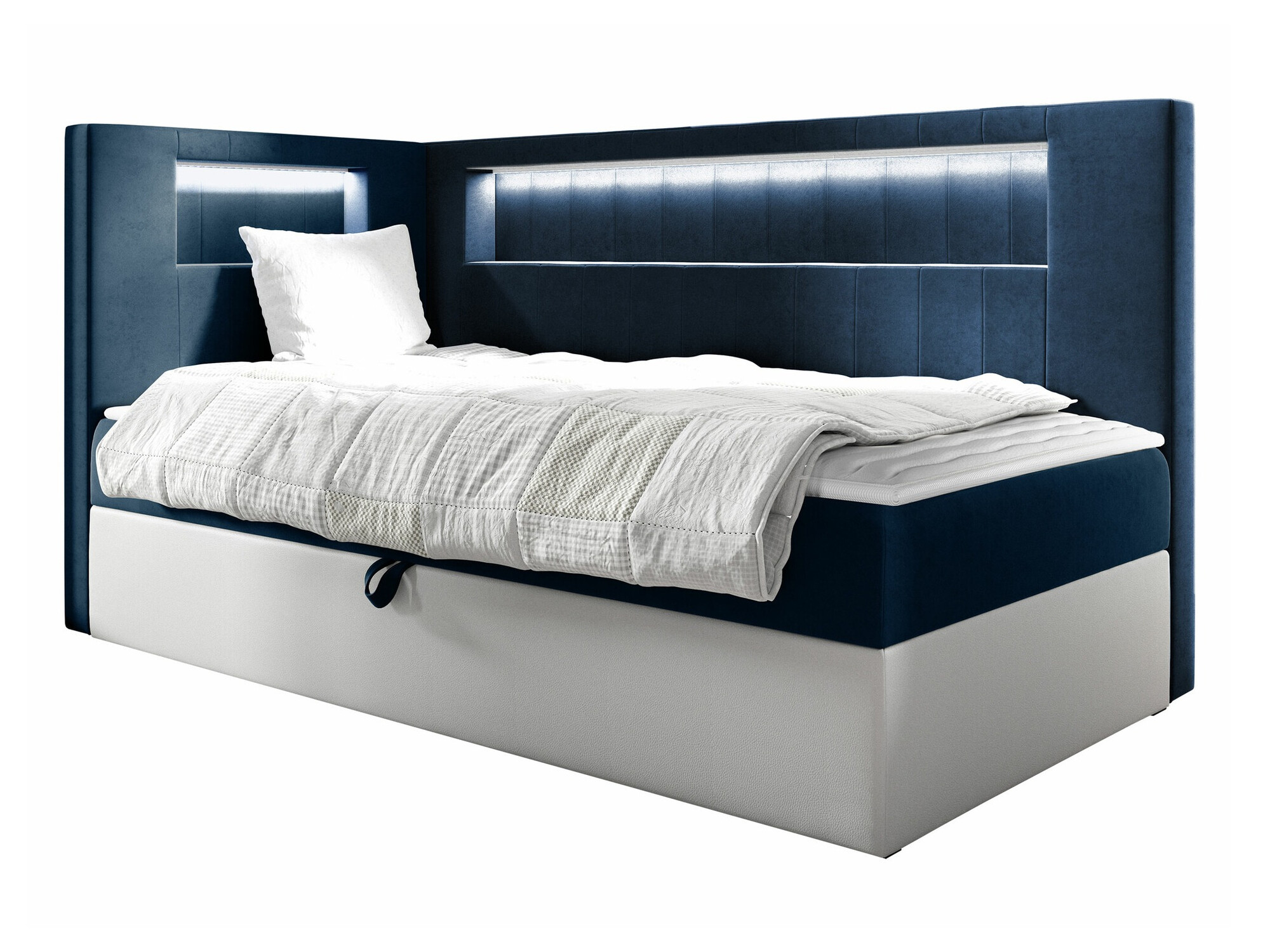 Boxspring postelja Lucus VIII (Soft 017 + Fresh 11)