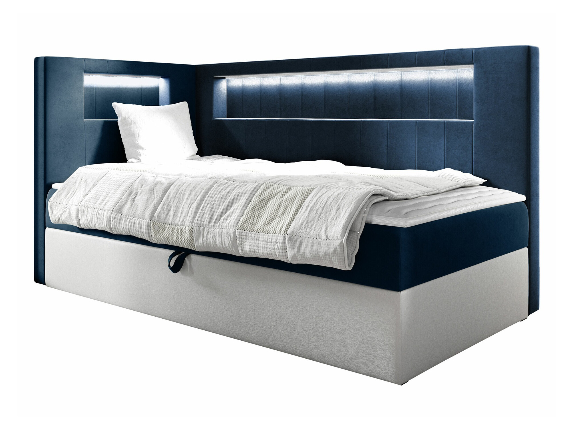 Boxspring postelja Lucus VIII (Soft 017 + Fresh 11)