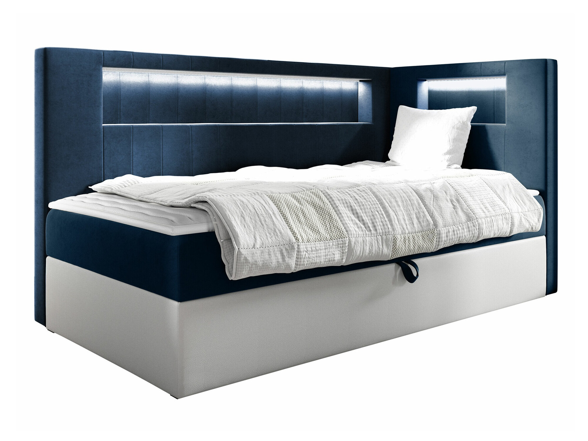 Boxspring postelja Lucus VIII (Soft 017 + Fresh 11)