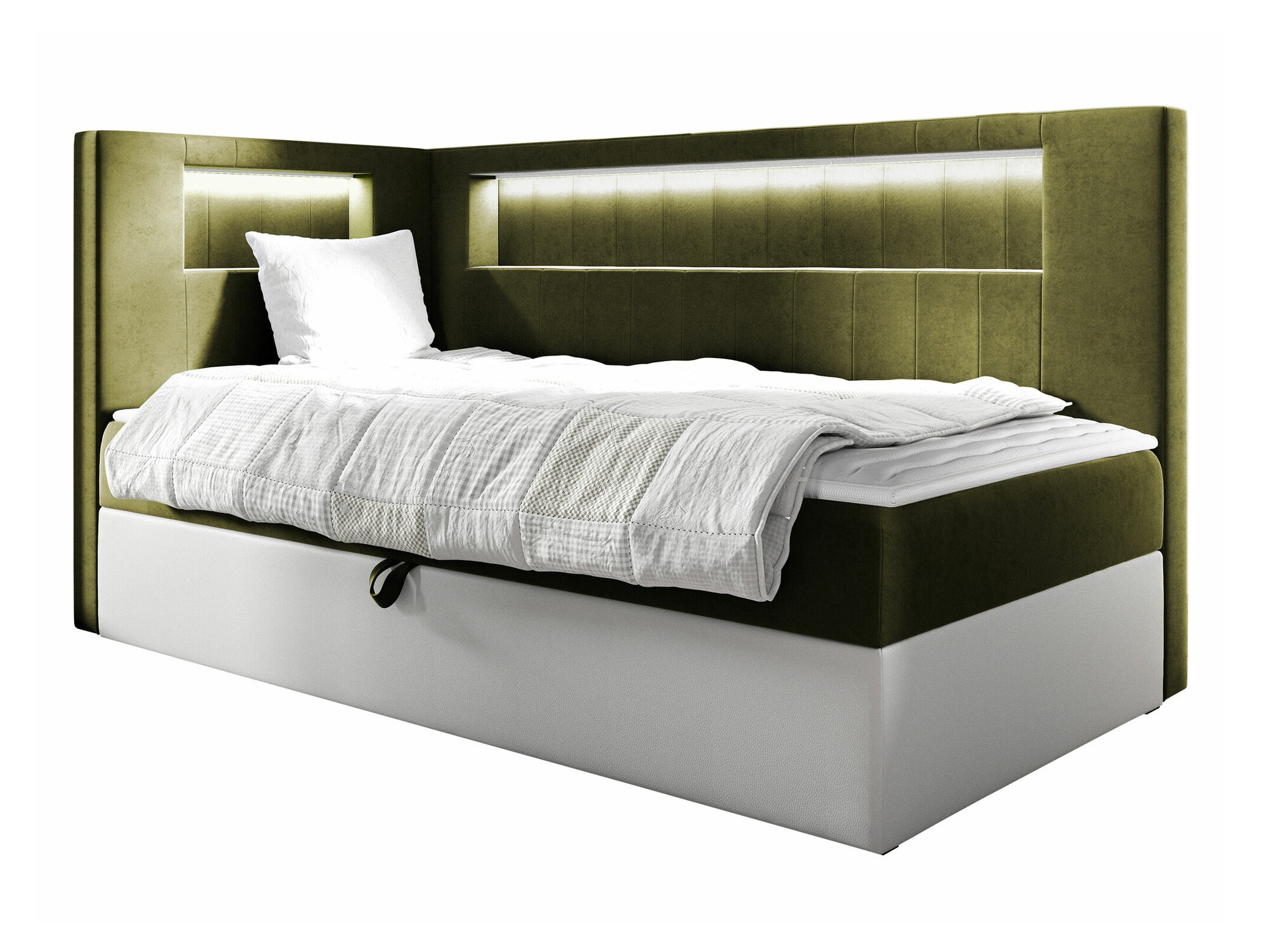 Boxspring postelja Lucus VIII (Soft 017 + Fresh 12)