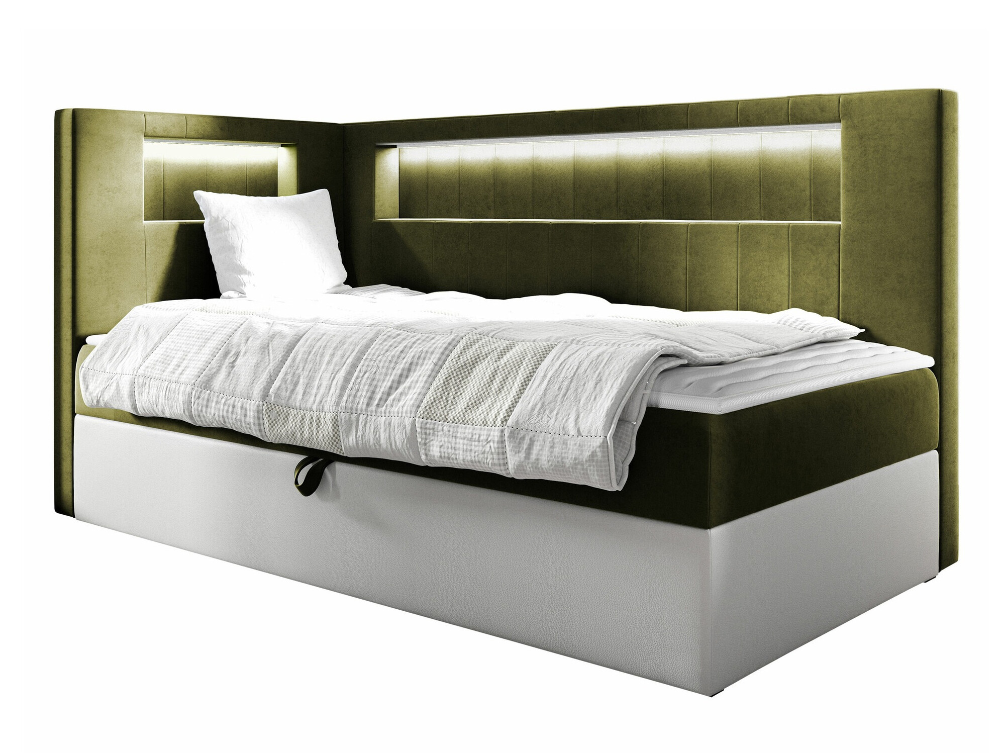 Boxspring postelja Lucus VIII (Soft 017 + Fresh 12)