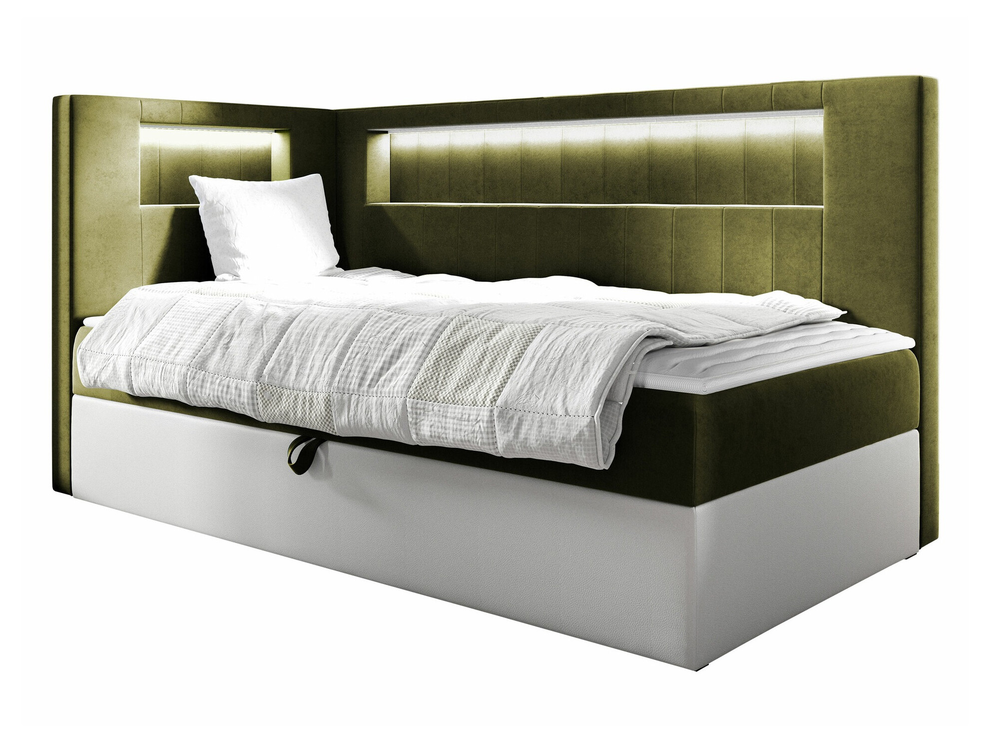 Boxspring postelja Lucus VIII (Soft 017 + Fresh 12)