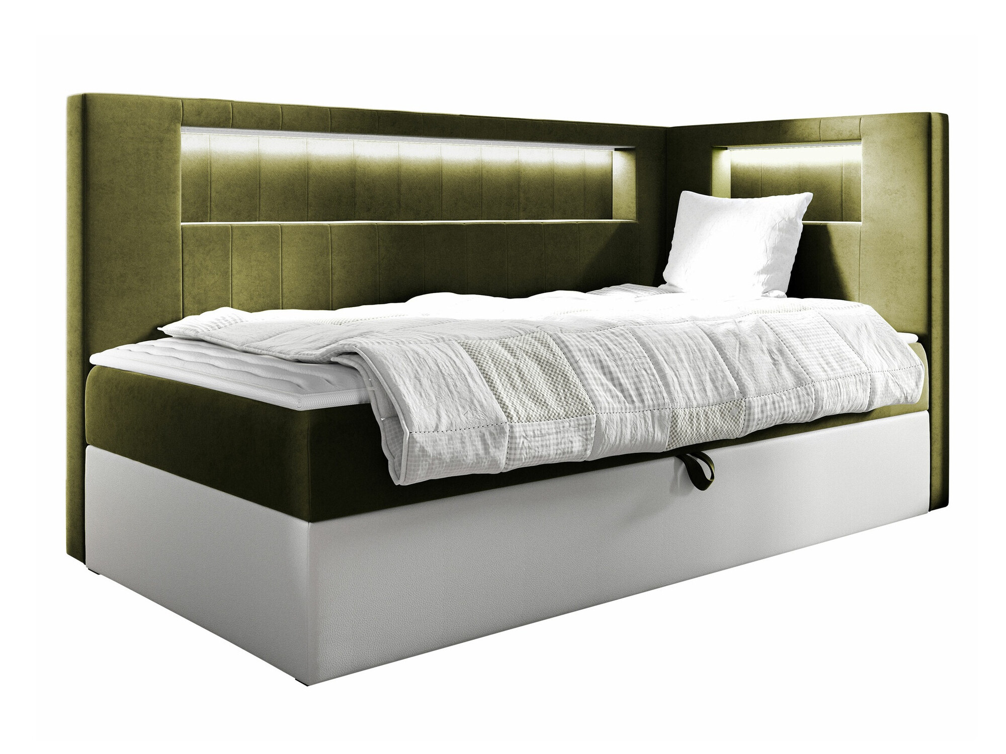 Boxspring postelja Lucus VIII (Soft 017 + Fresh 12)