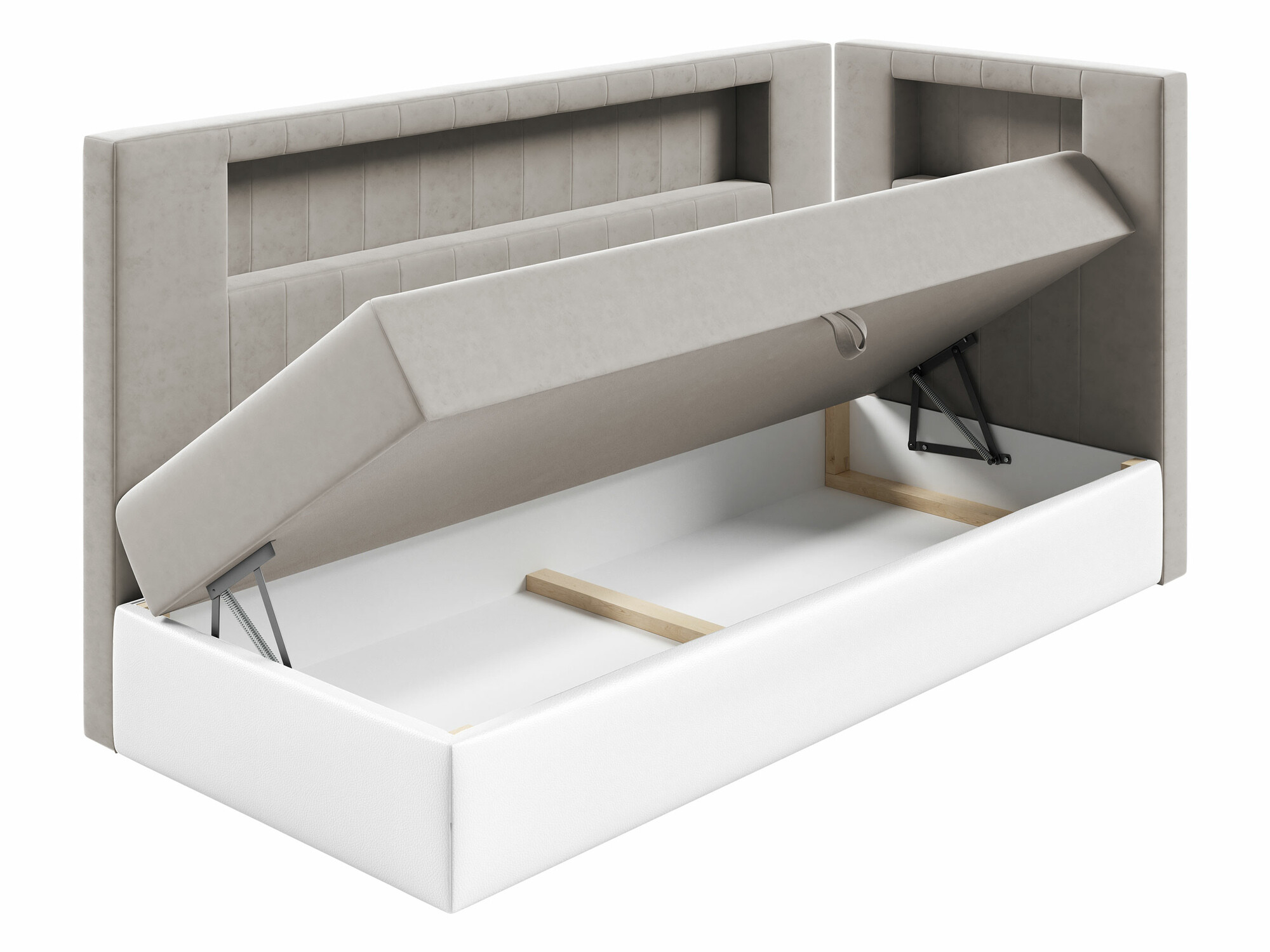 Boxspring postelja Lucus VIII (Soft 017 + Fresh 14)