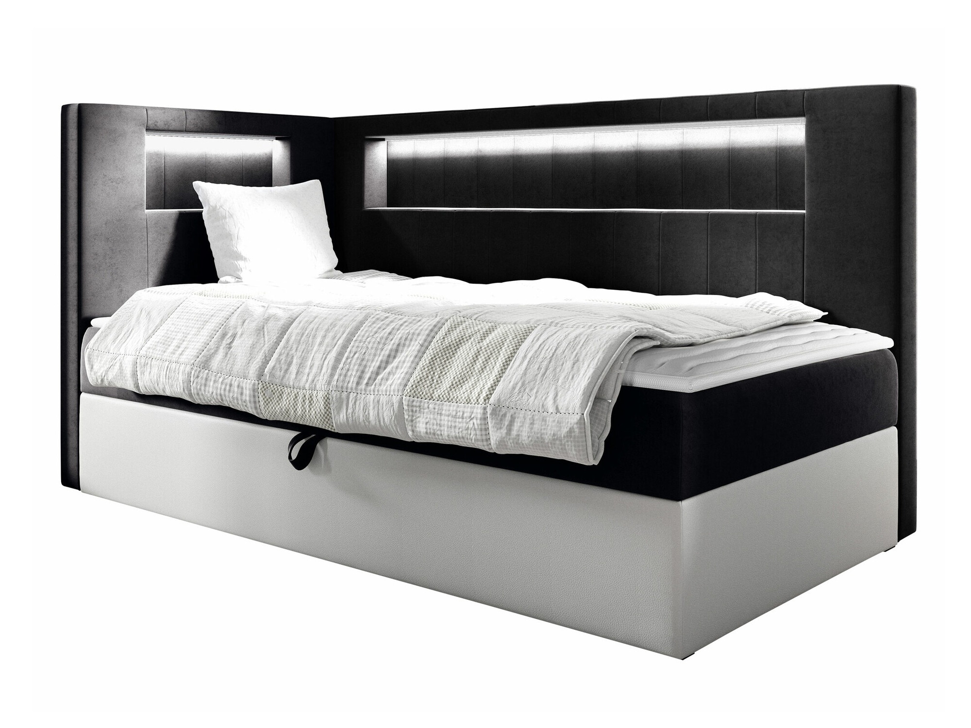 Boxspring postelja Lucus VIII (Soft 017 + Fresh 17)