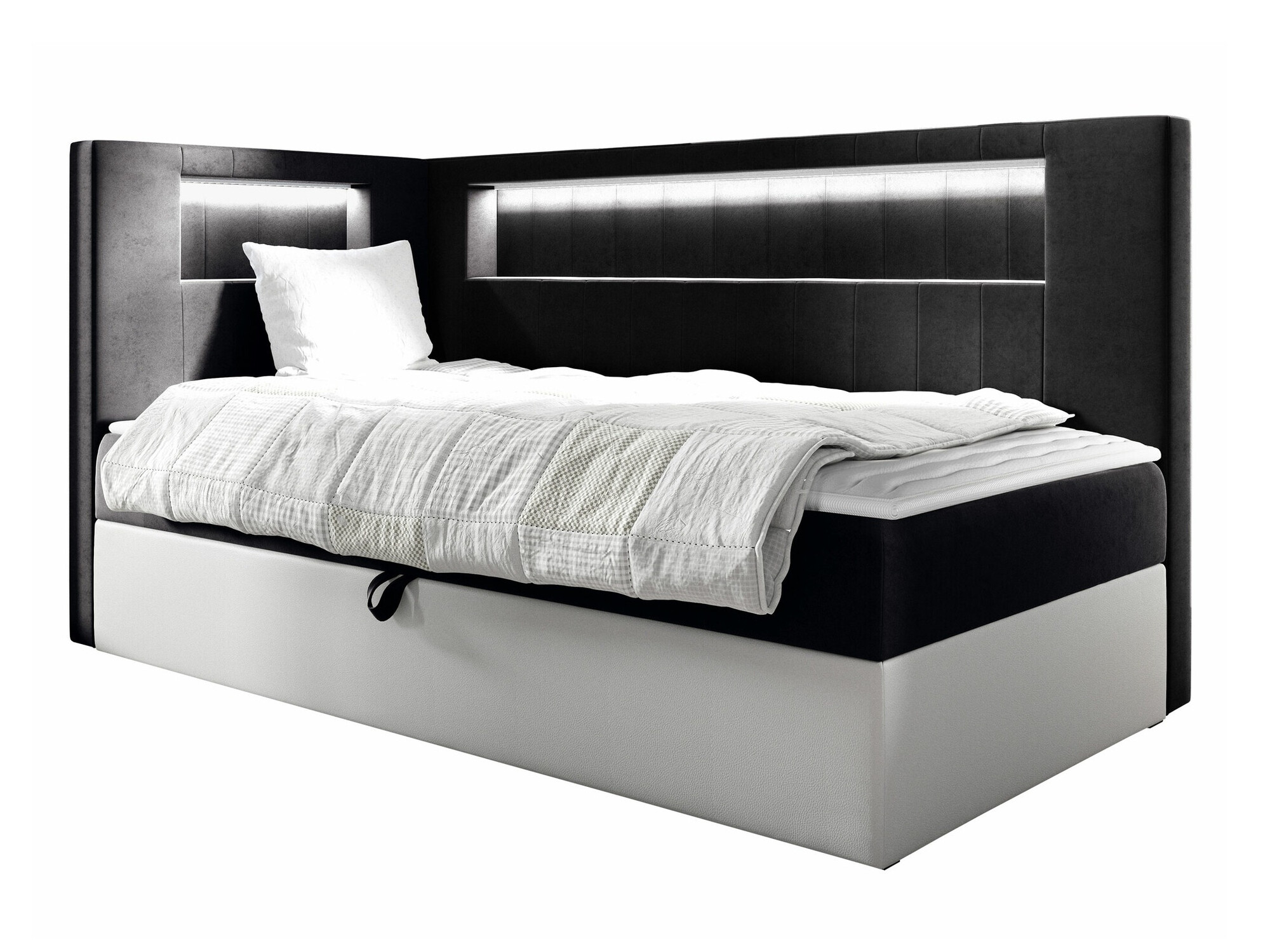 Boxspring postelja Lucus VIII (Soft 017 + Fresh 17)