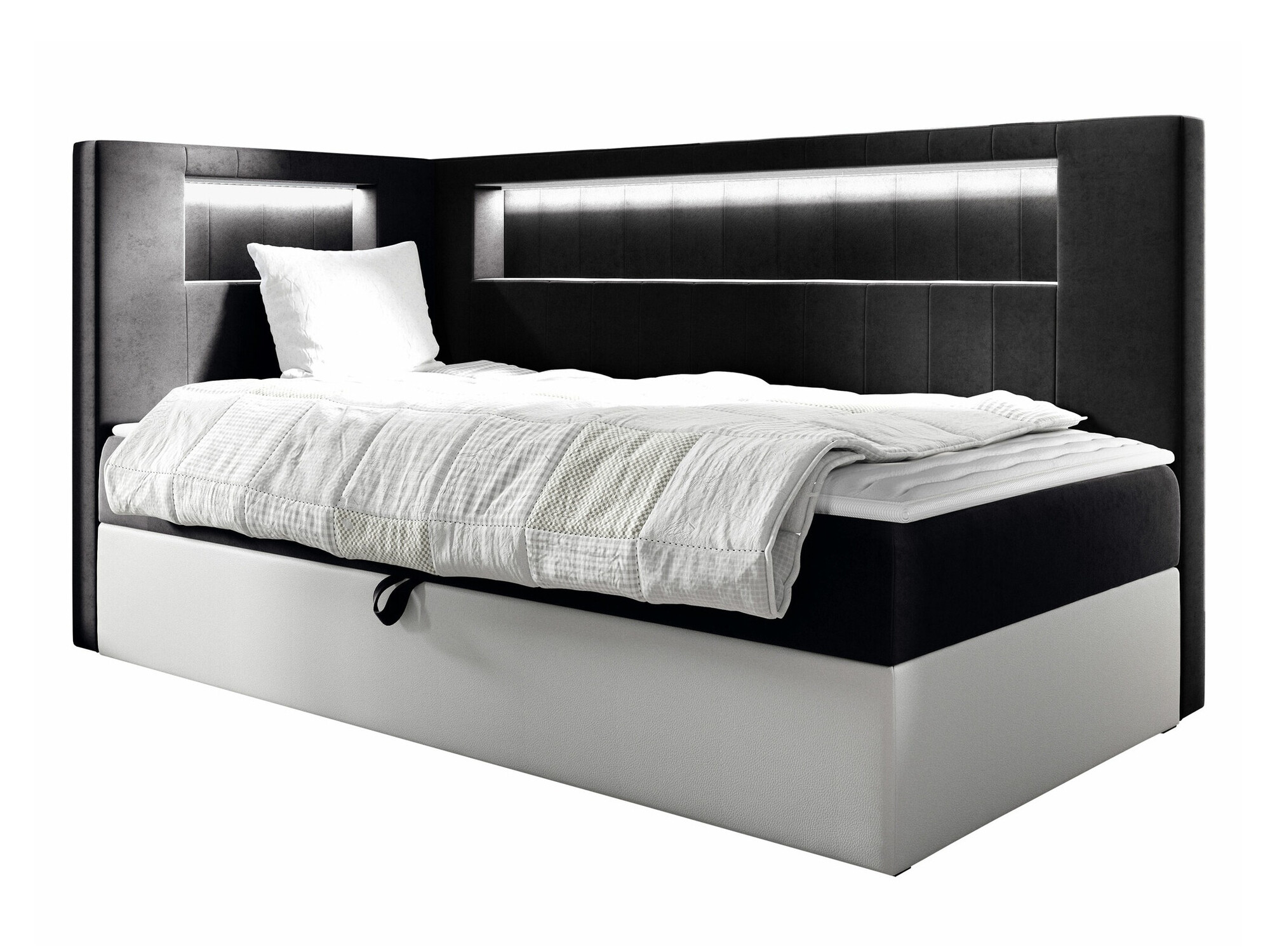 Boxspring postelja Lucus VIII (Soft 017 + Fresh 17)