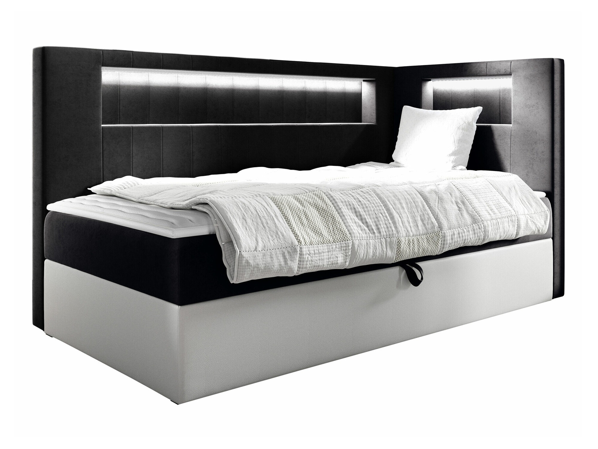 Boxspring postelja Lucus VIII (Soft 017 + Fresh 17)