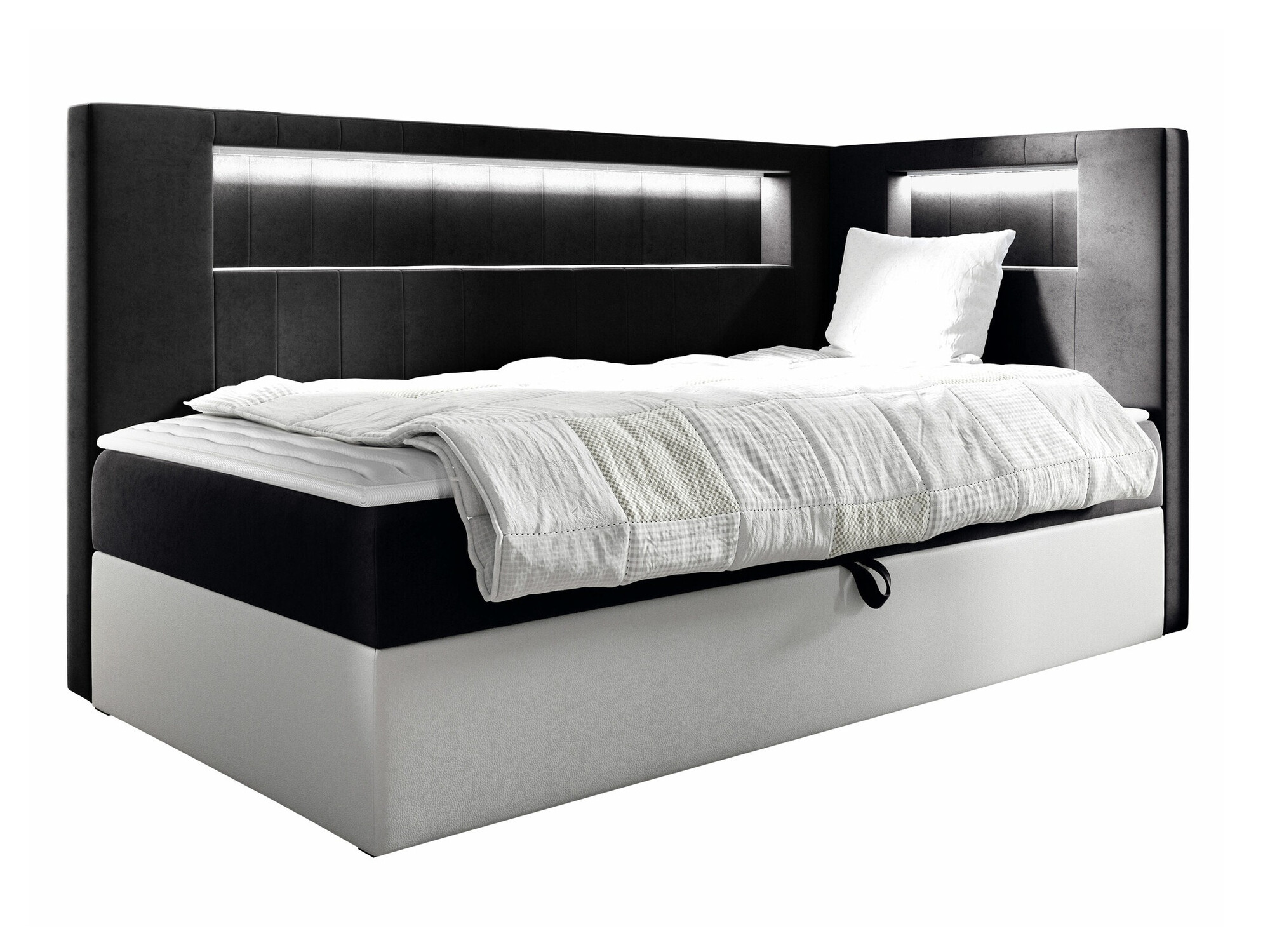 Boxspring postelja Lucus VIII (Soft 017 + Fresh 17)