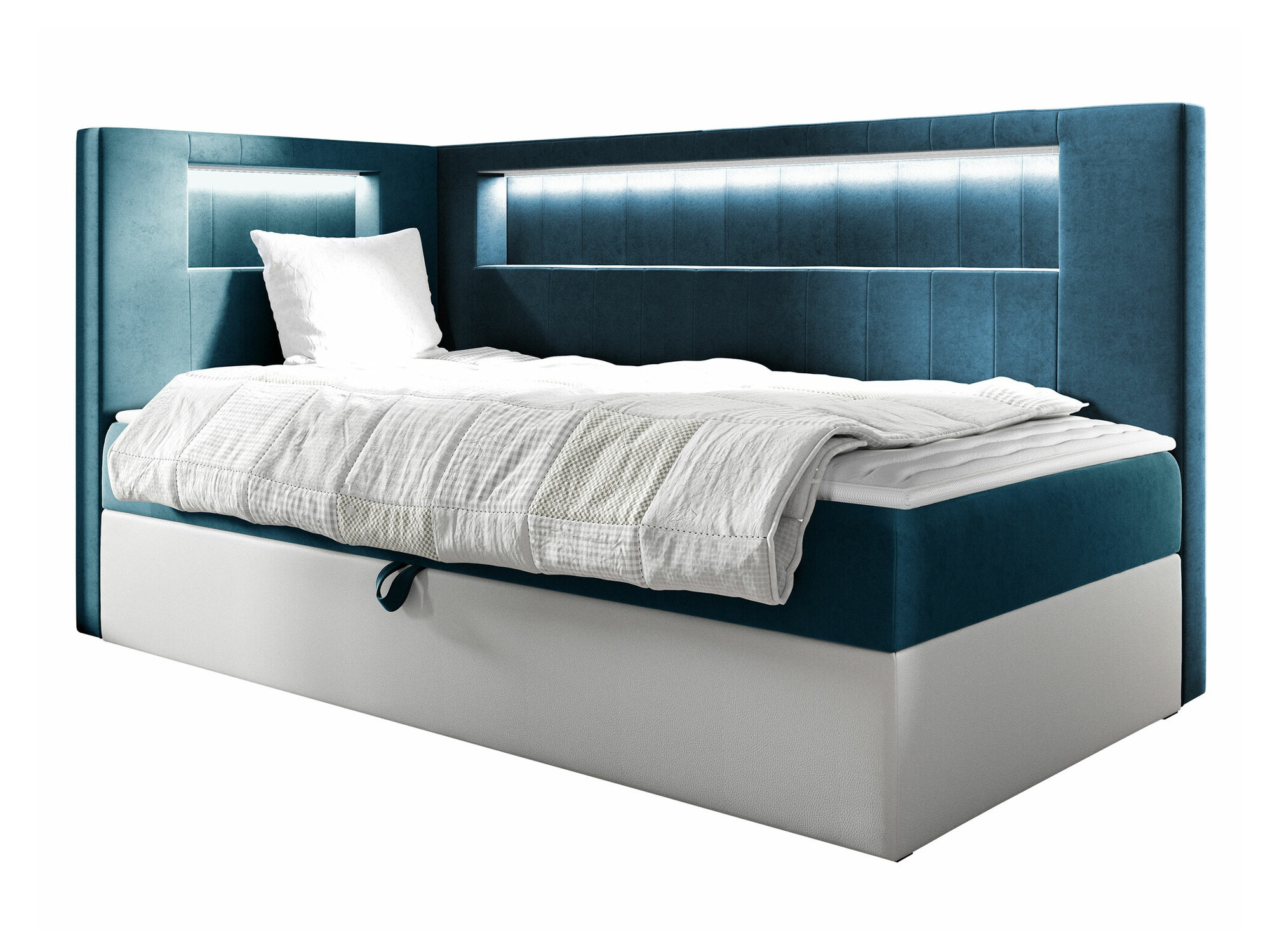 Boxspring postelja Lucus VIII (Soft 017 + Fresh 34)
