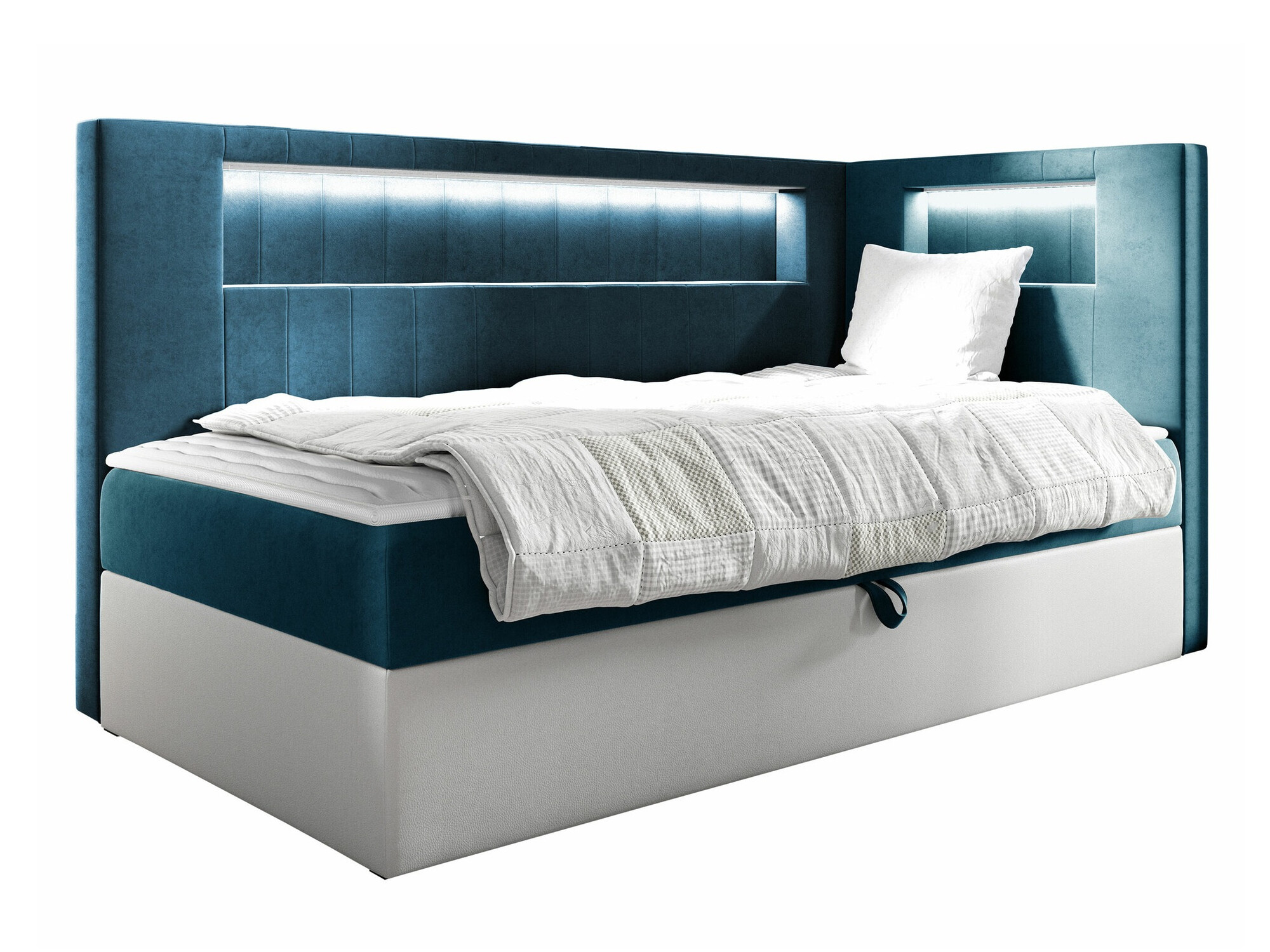 Boxspring postelja Lucus VIII (Soft 017 + Fresh 34)