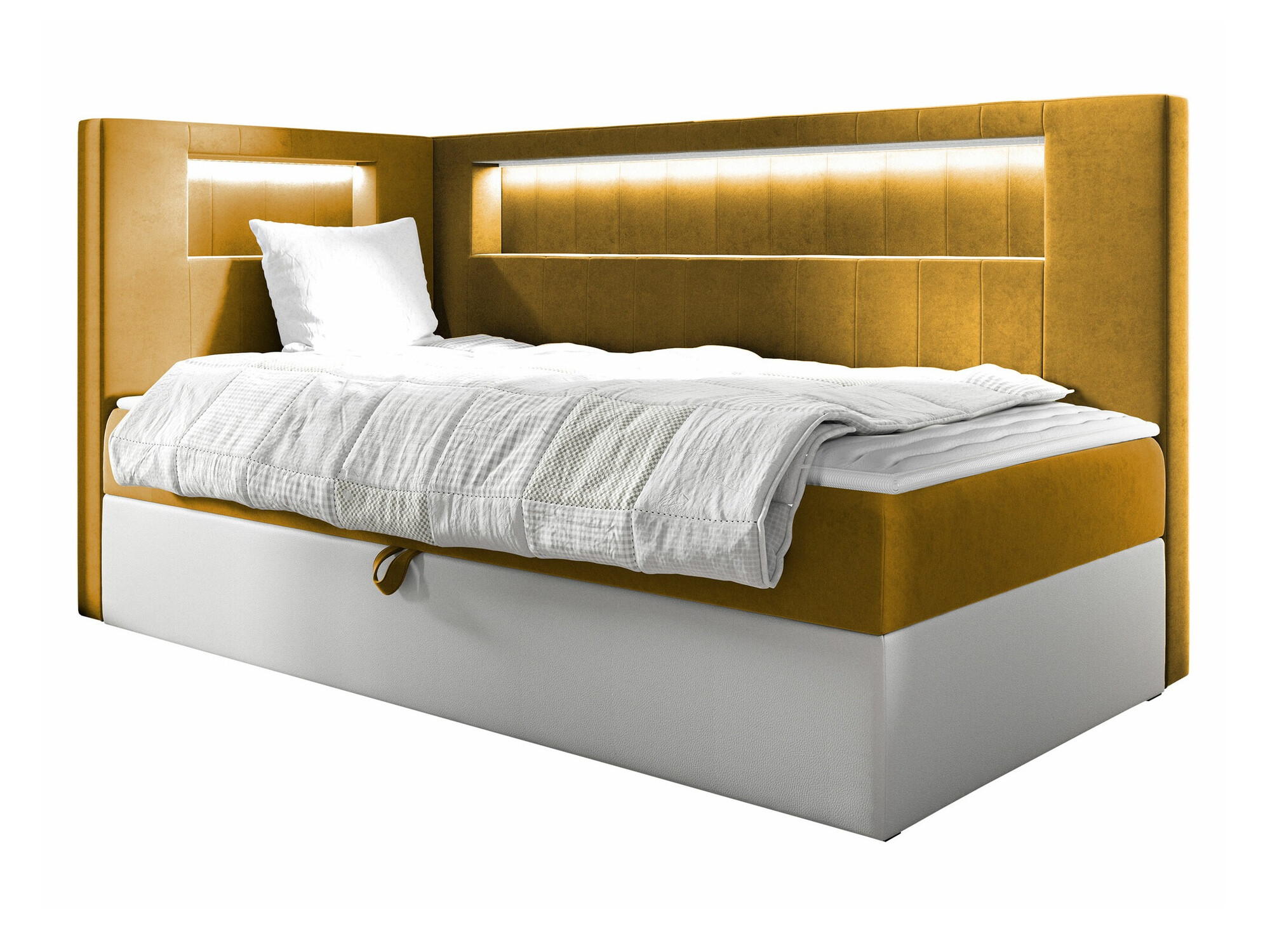 Boxspring postelja Lucus VIII (Soft 017 + Fresh 37)