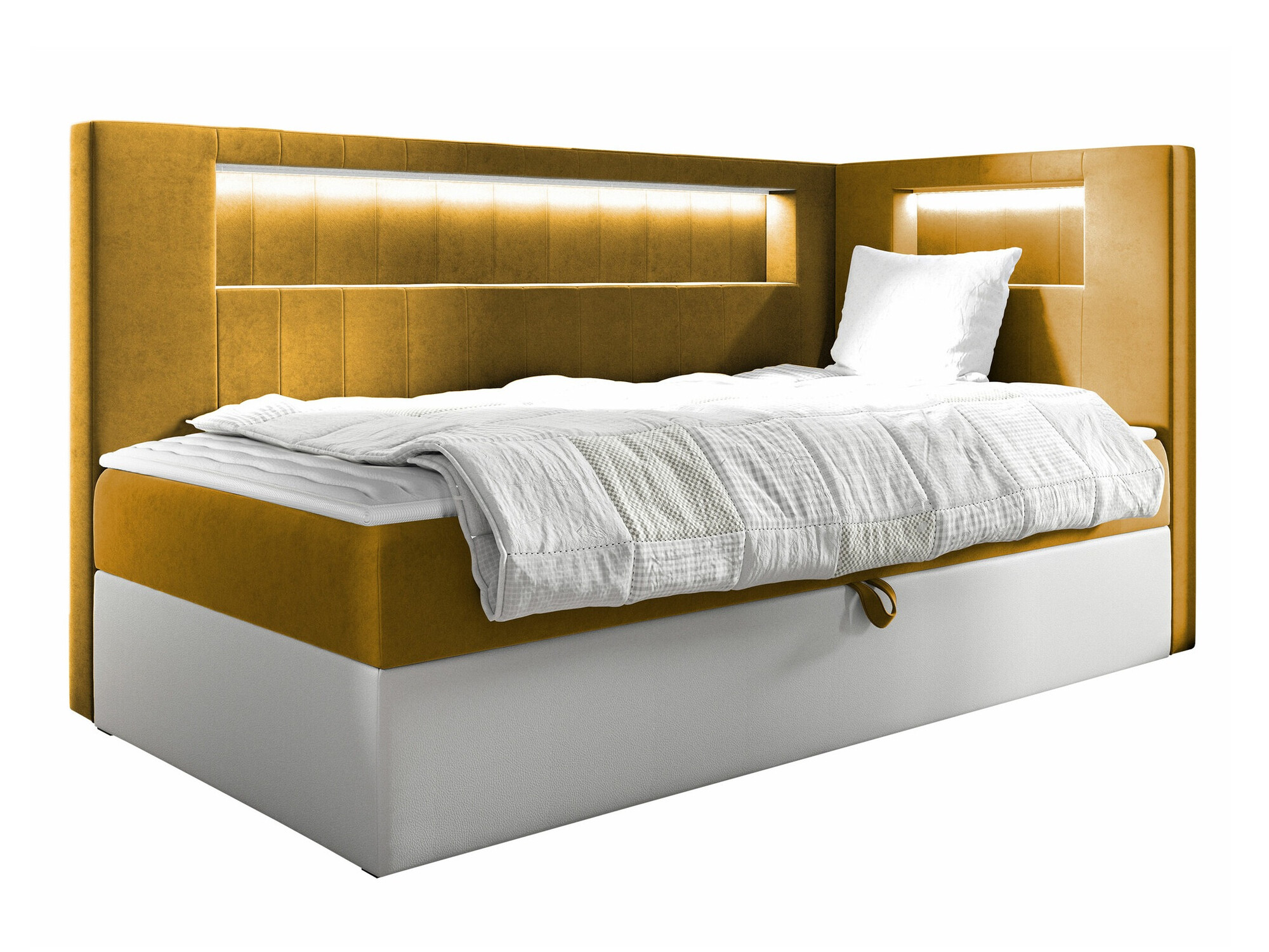 Boxspring postelja Lucus VIII (Soft 017 + Fresh 37)