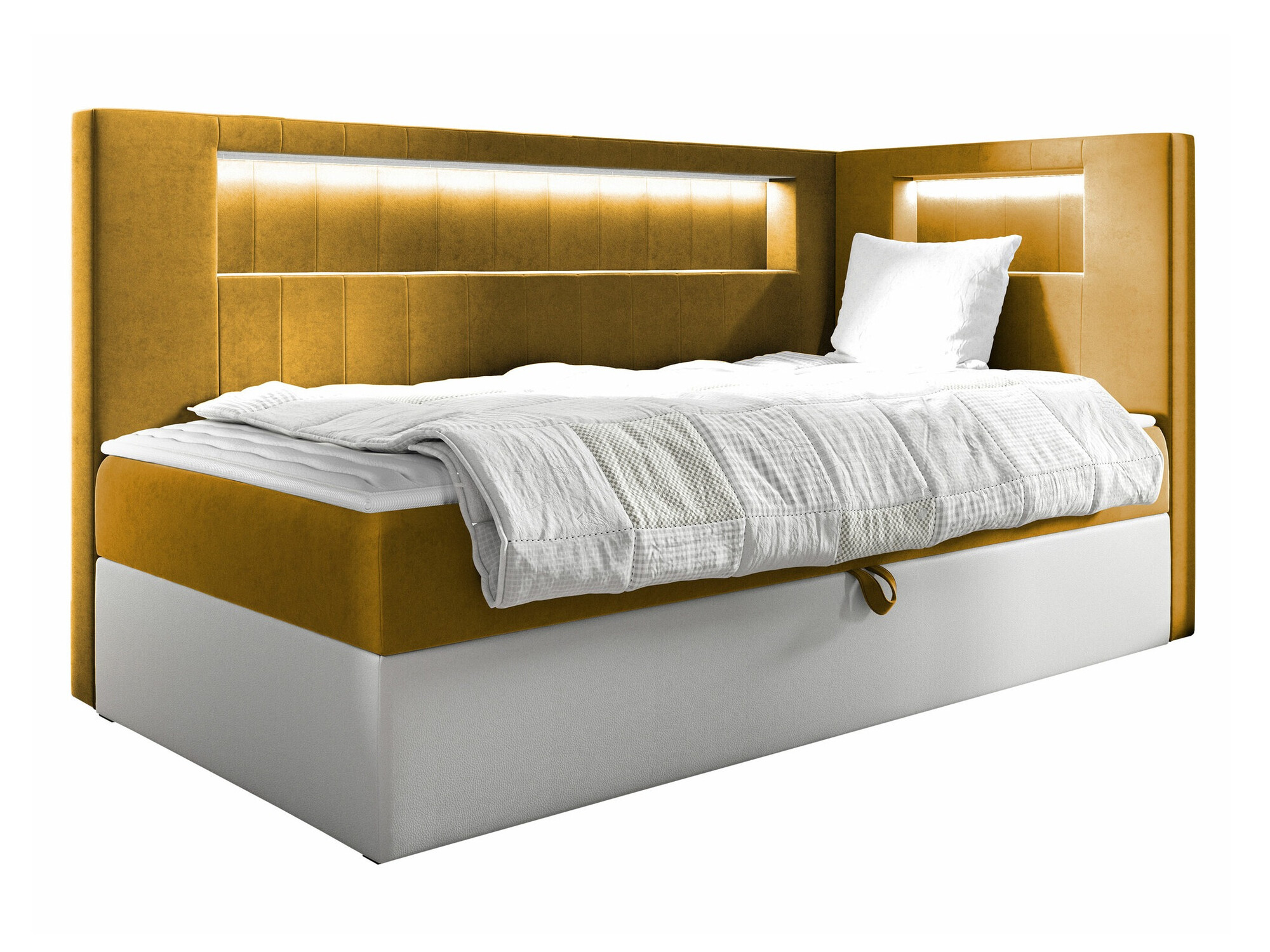 Boxspring postelja Lucus VIII (Soft 017 + Fresh 37)