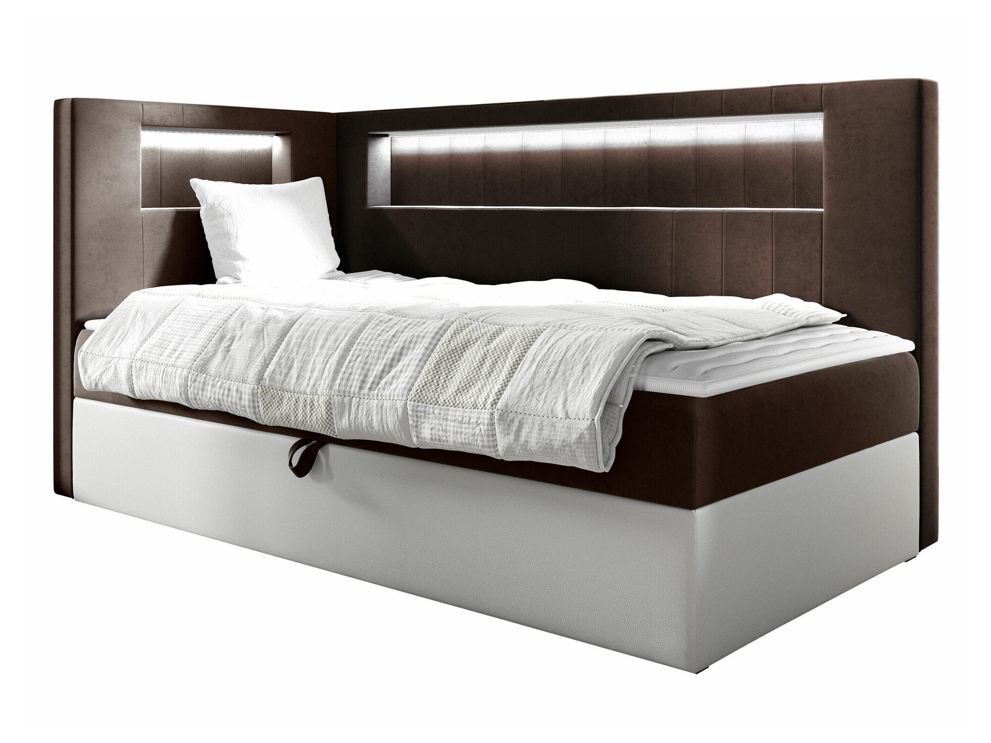 Boxspring postelja Lucus VIII (Soft 017 + Fresh 4)