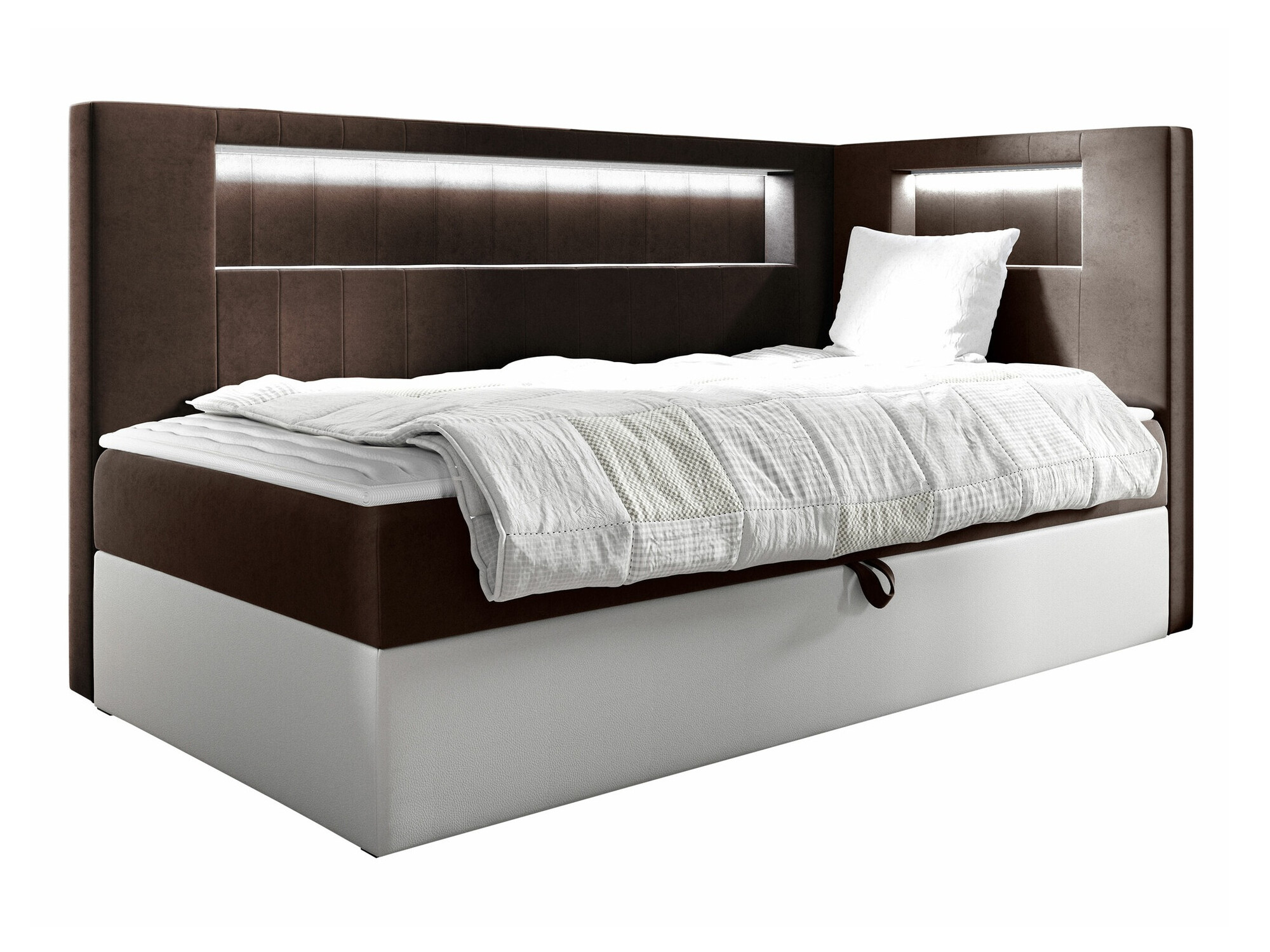 Boxspring postelja Lucus VIII (Soft 017 + Fresh 4)