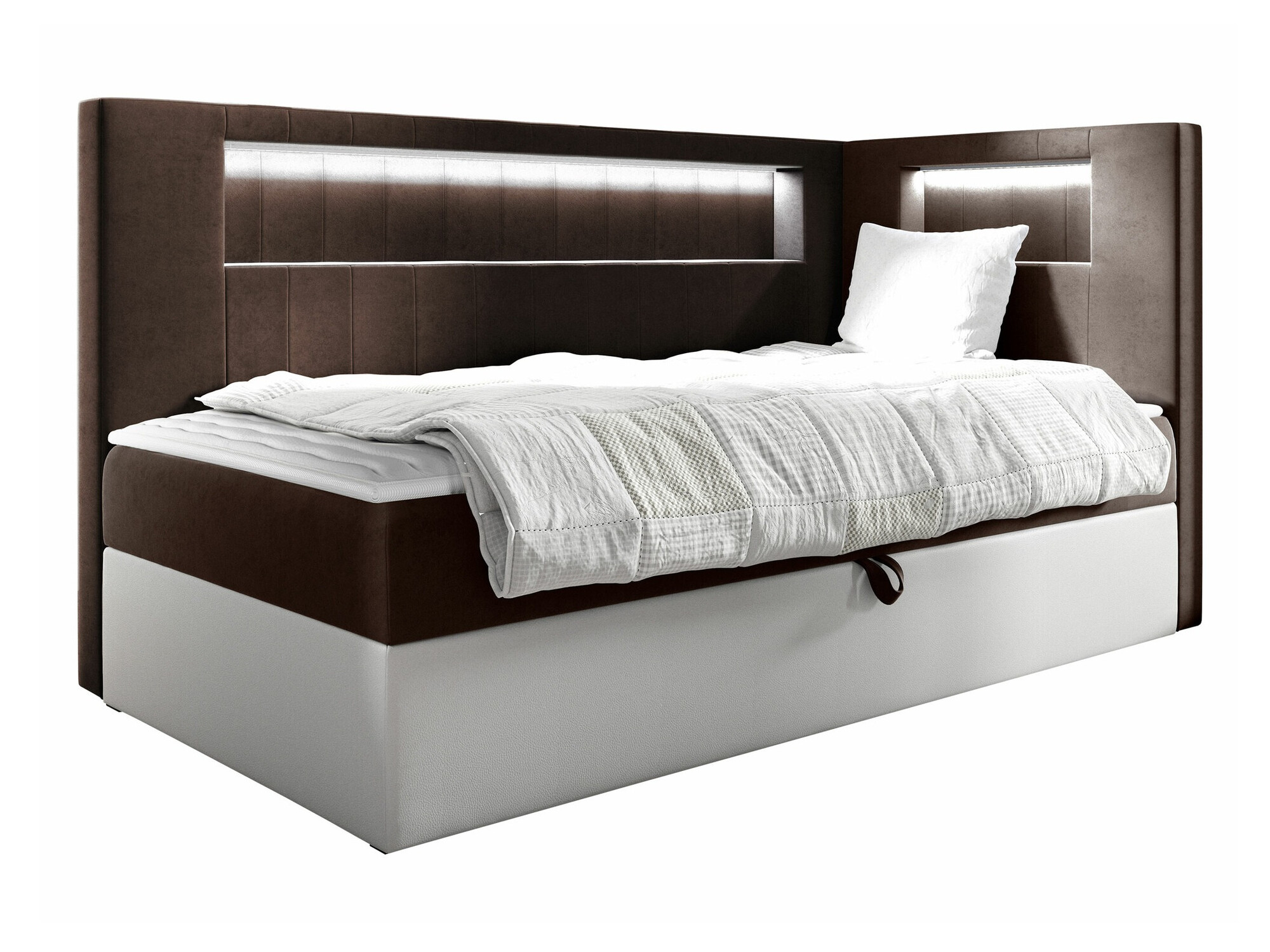Boxspring postelja Lucus VIII (Soft 017 + Fresh 4)