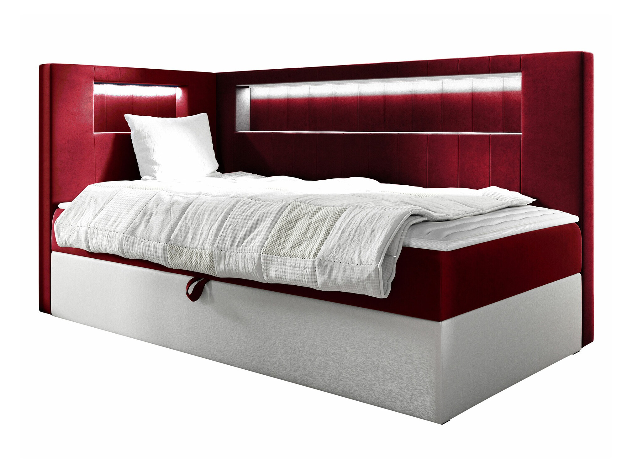 Boxspring postelja Lucus VIII (Soft 017 + Fresh 8)