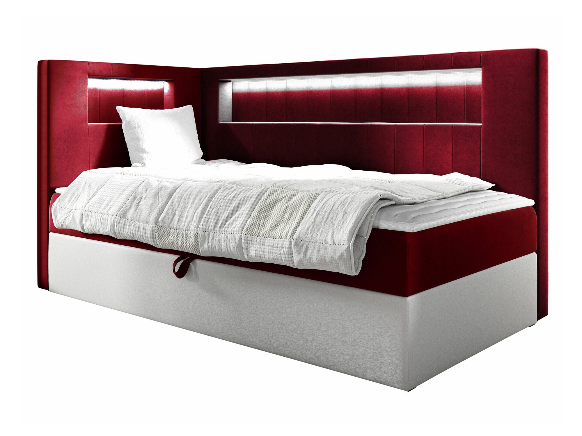 Boxspring postelja Lucus VIII (Soft 017 + Fresh 8)