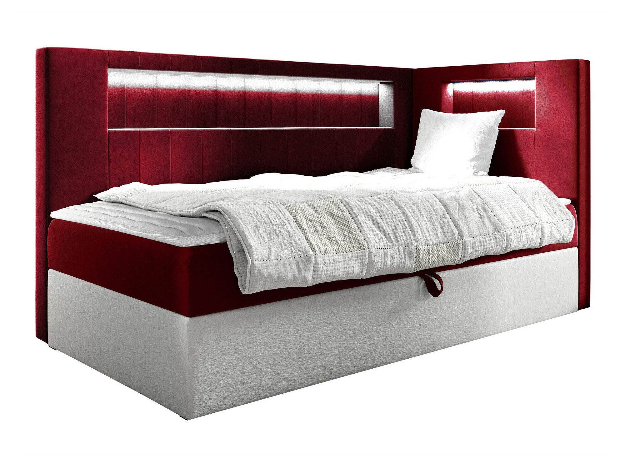 Boxspring postelja Lucus VIII (Soft 017 + Fresh 8)